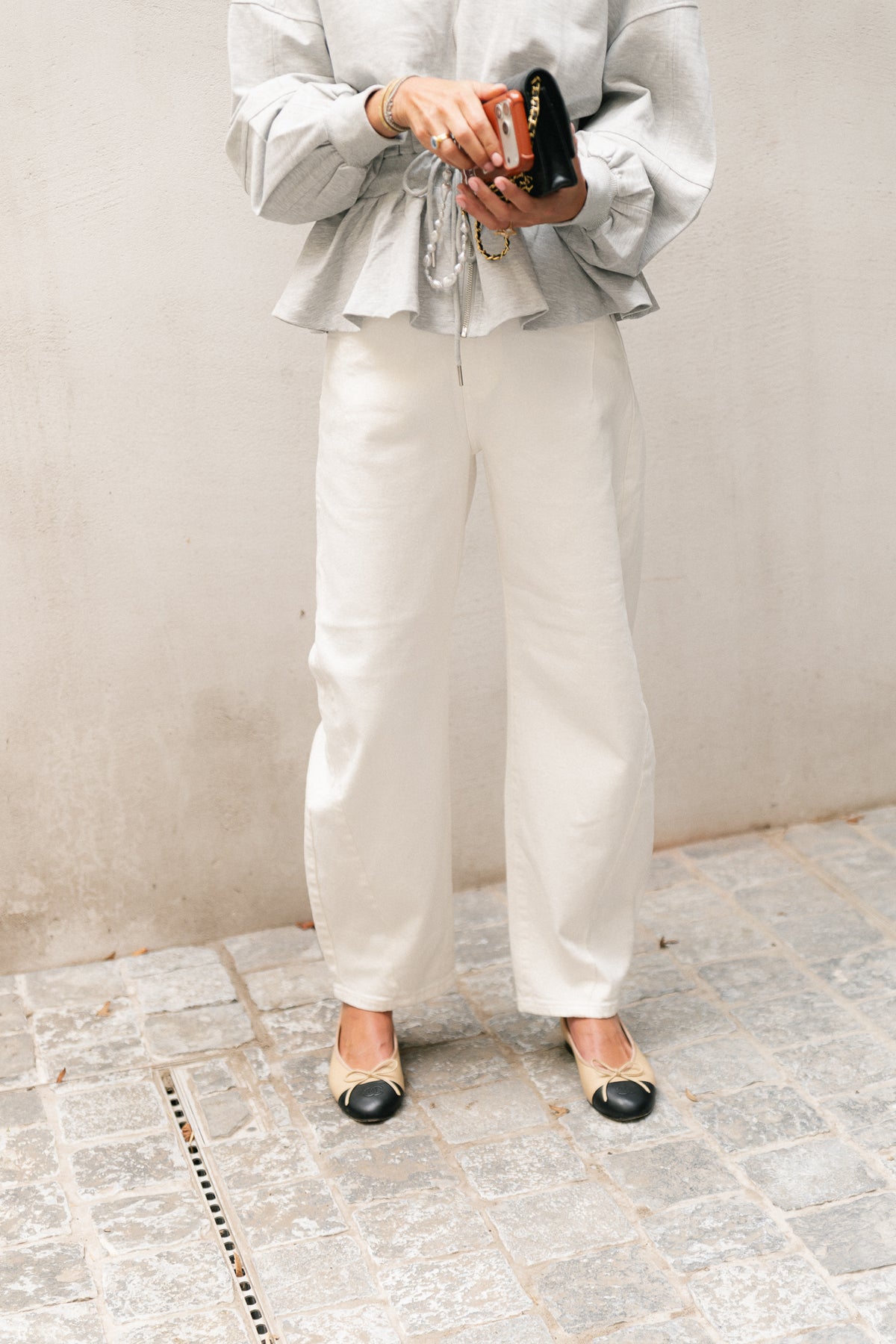 Isabella balloon fit jeans ecru