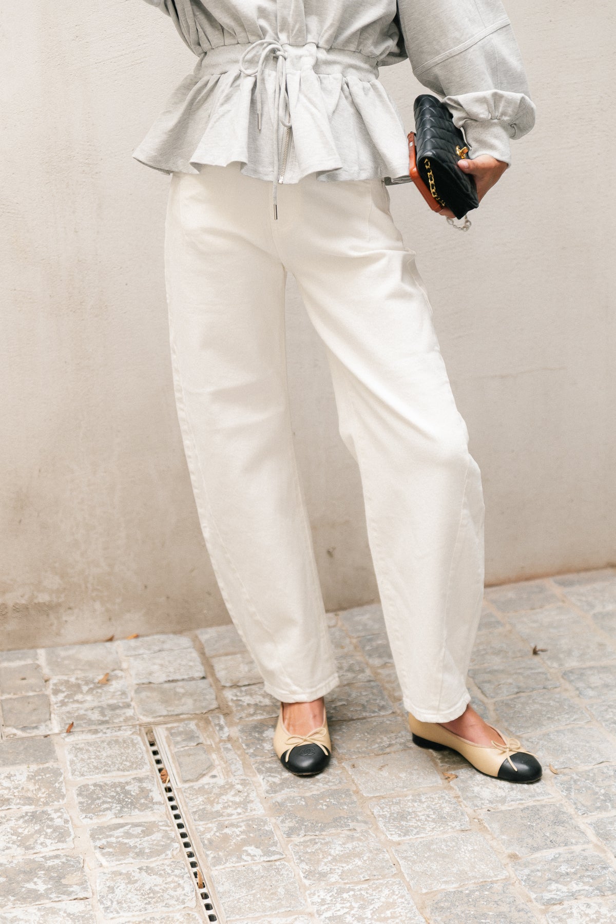 Isabella balloon fit jeans ecru