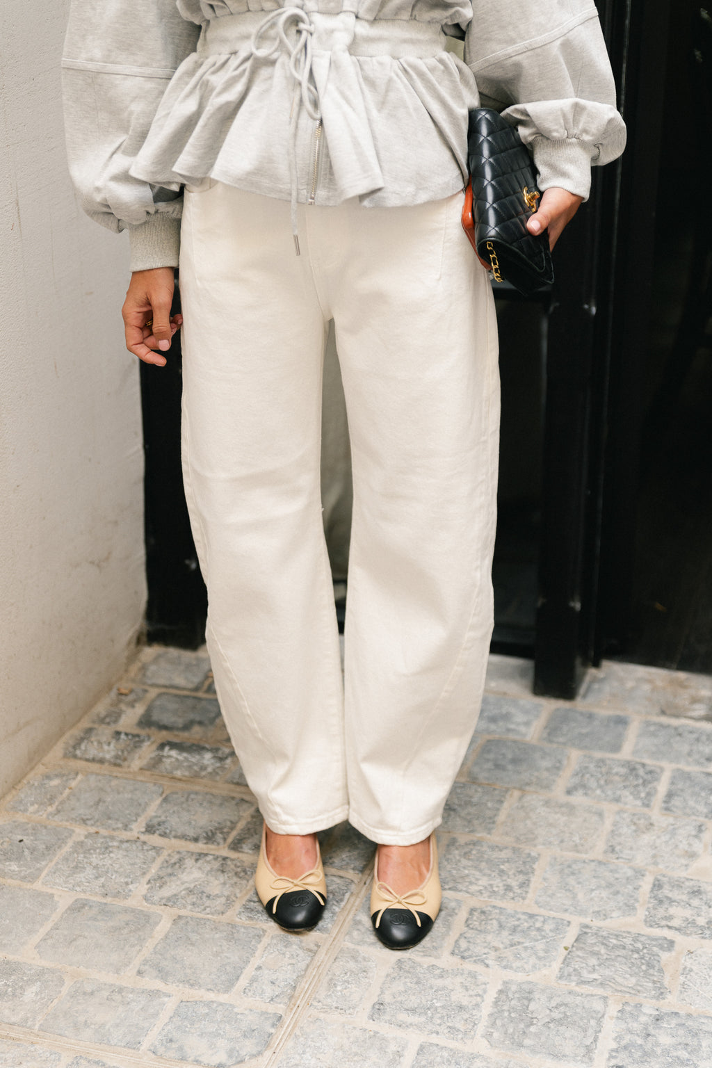 Isabella balloon fit jeans ecru
