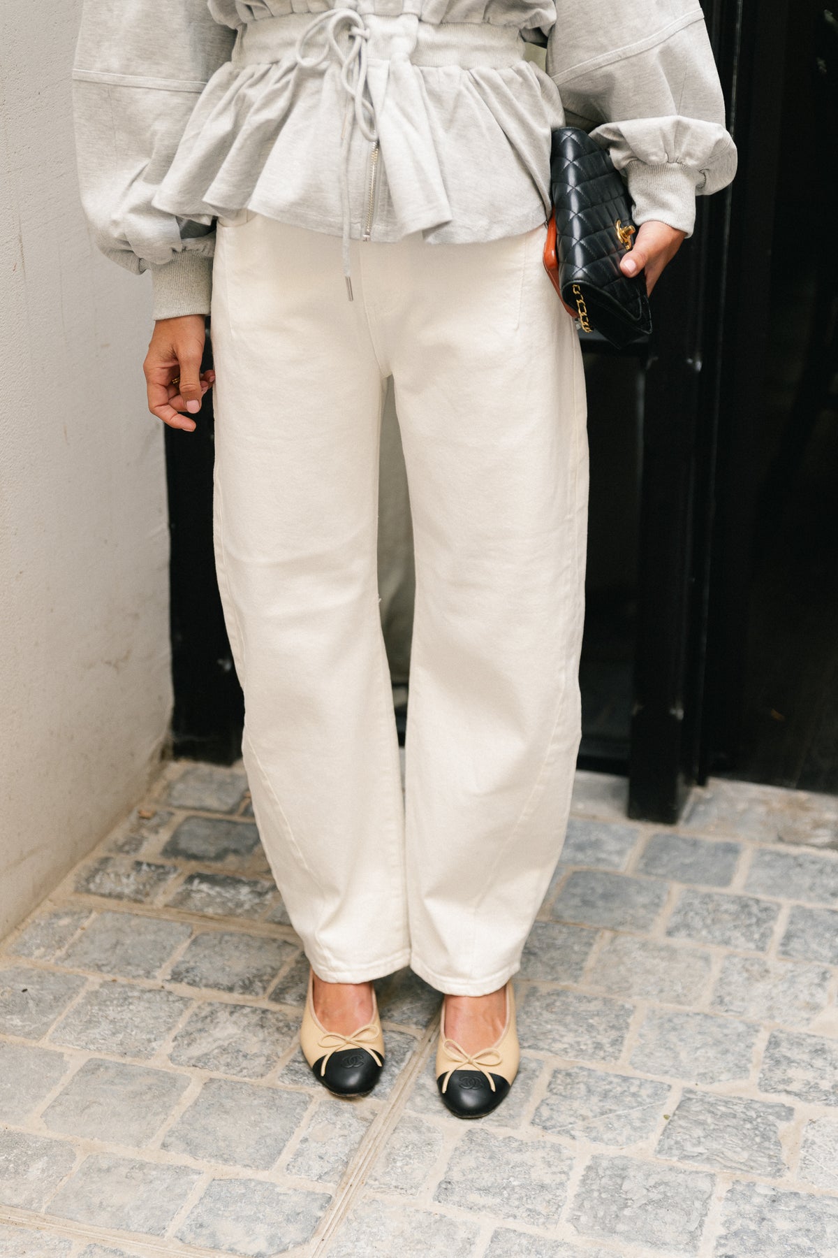 Isabella balloon fit jeans ecru
