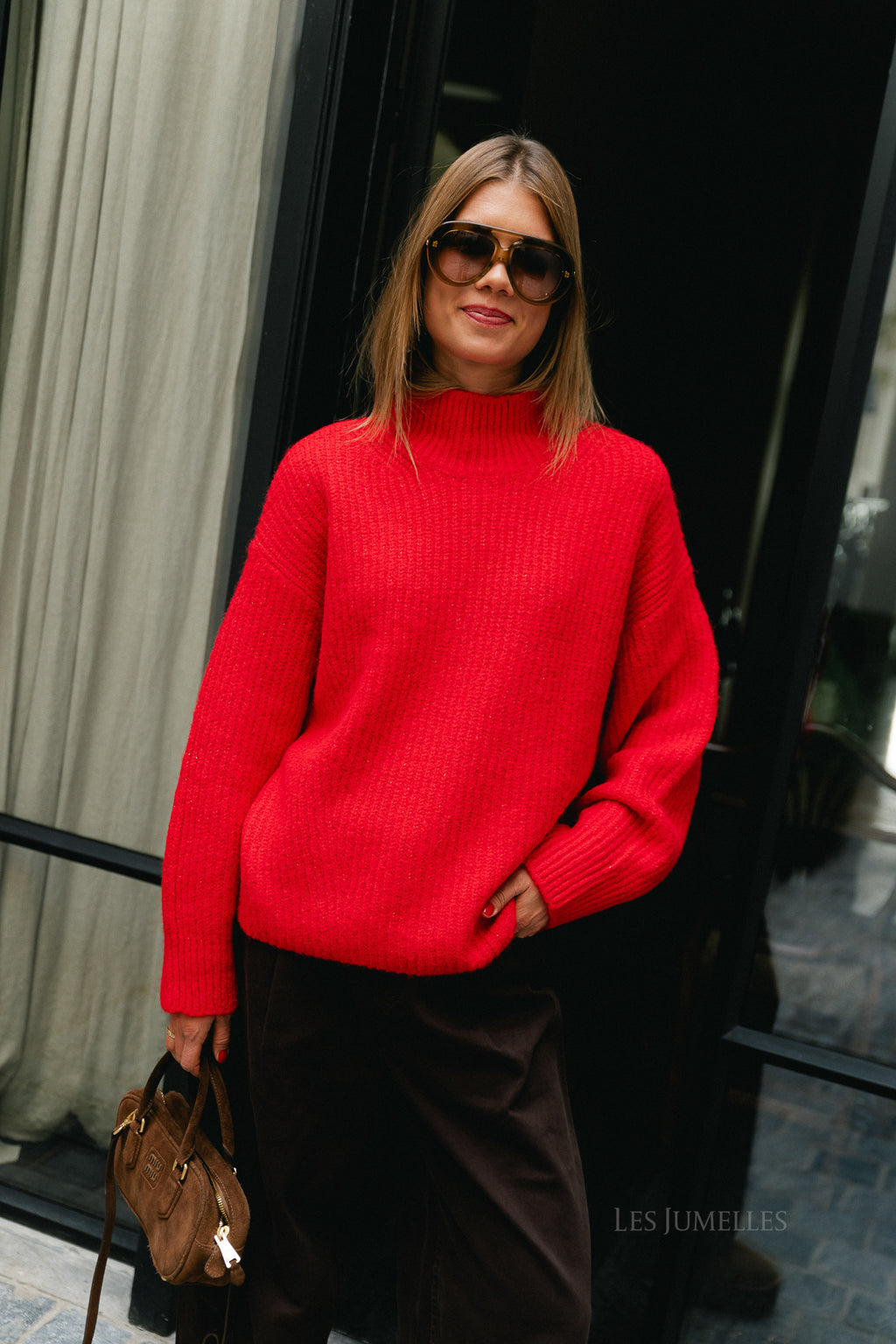 Beth jumper barbados cherry