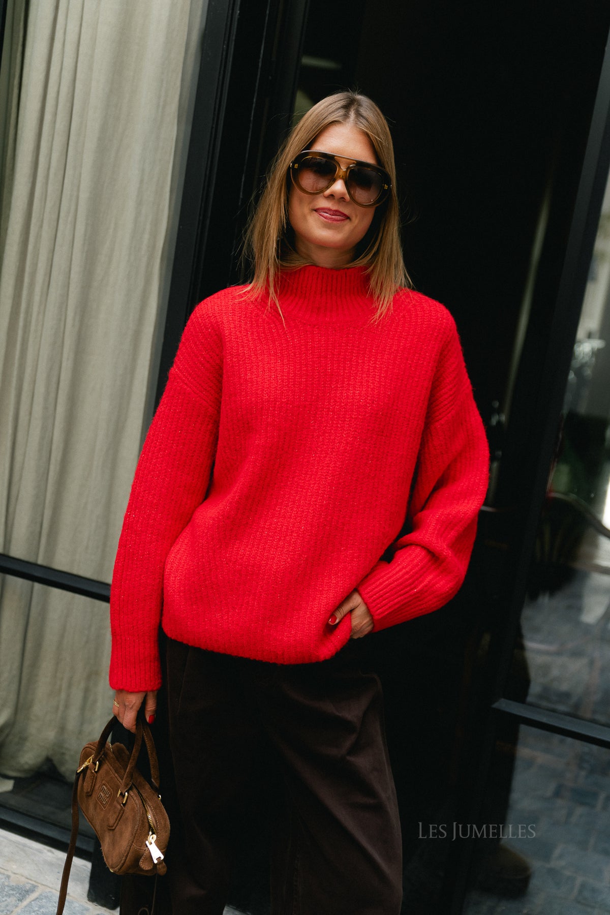Beth jumper barbados cherry