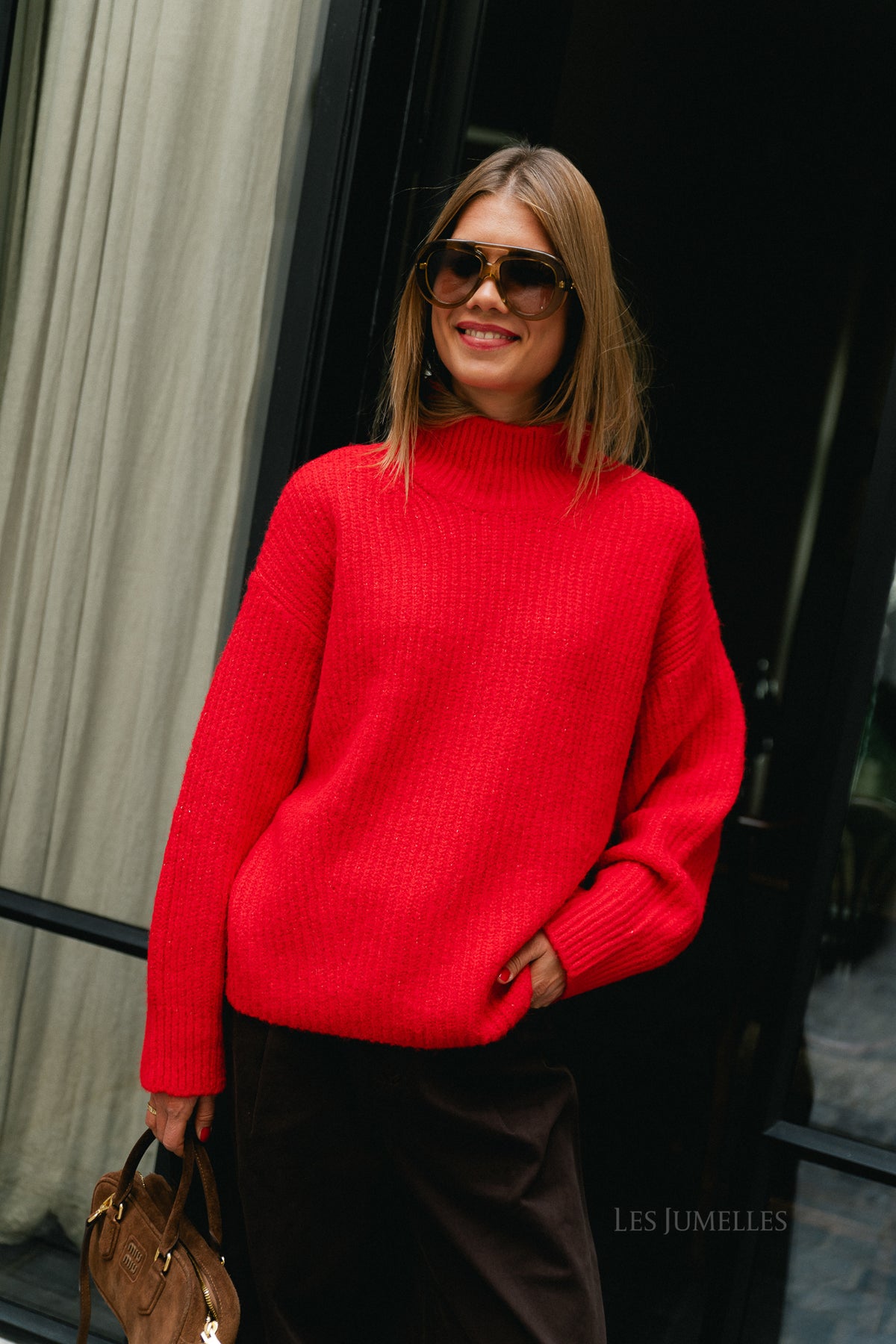 Beth jumper barbados cherry