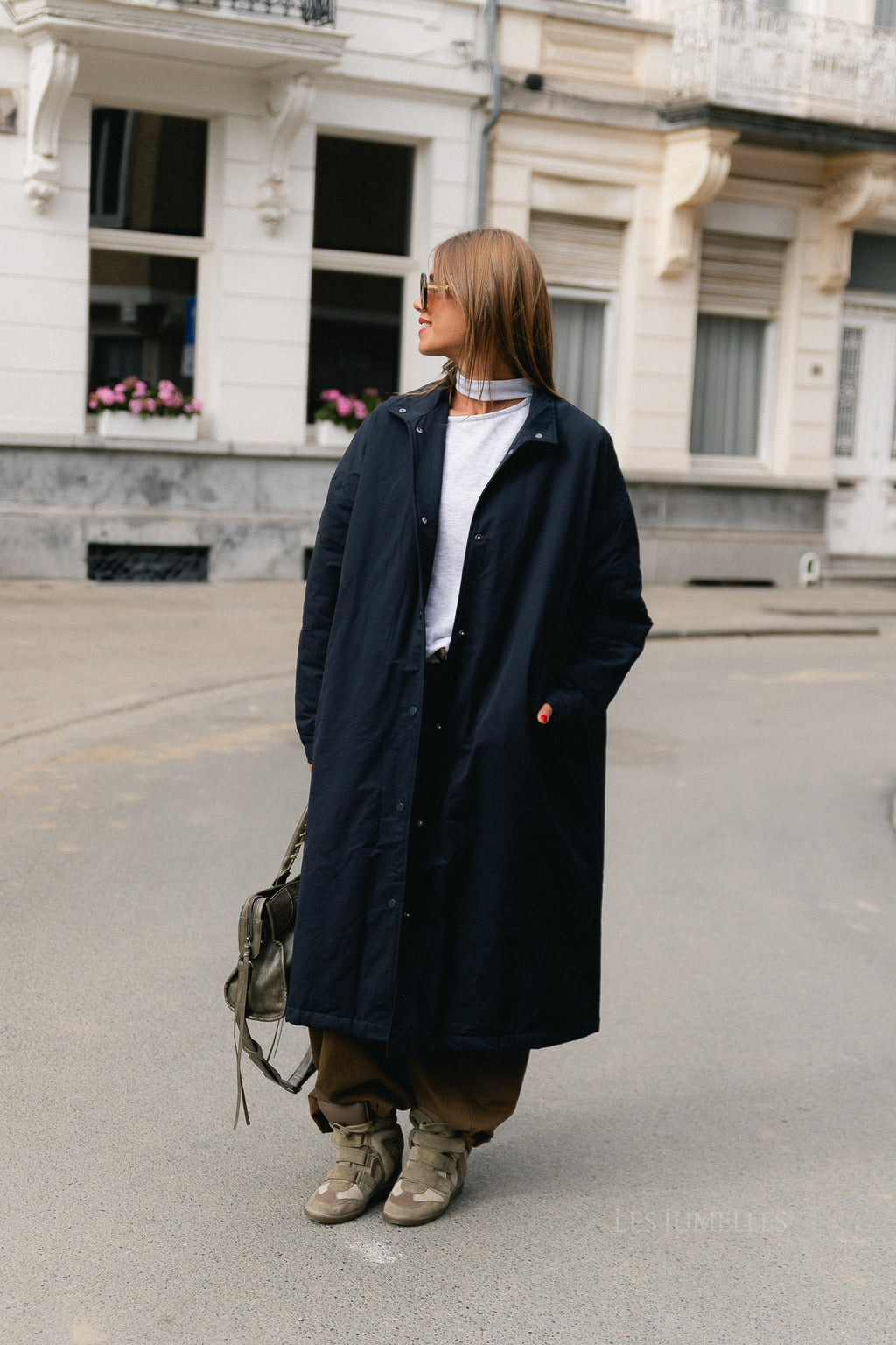 Audrey coat navy blue