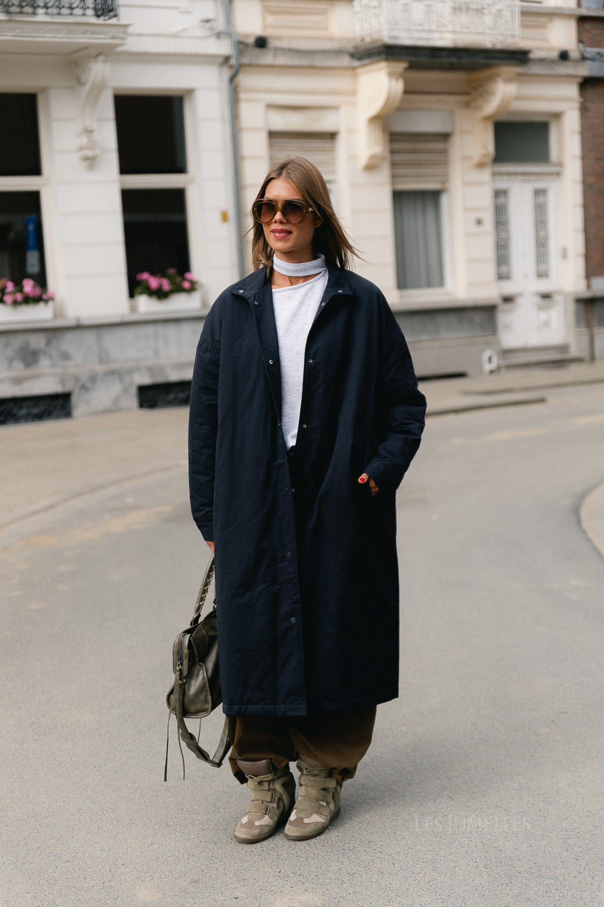 Audrey coat navy blue
