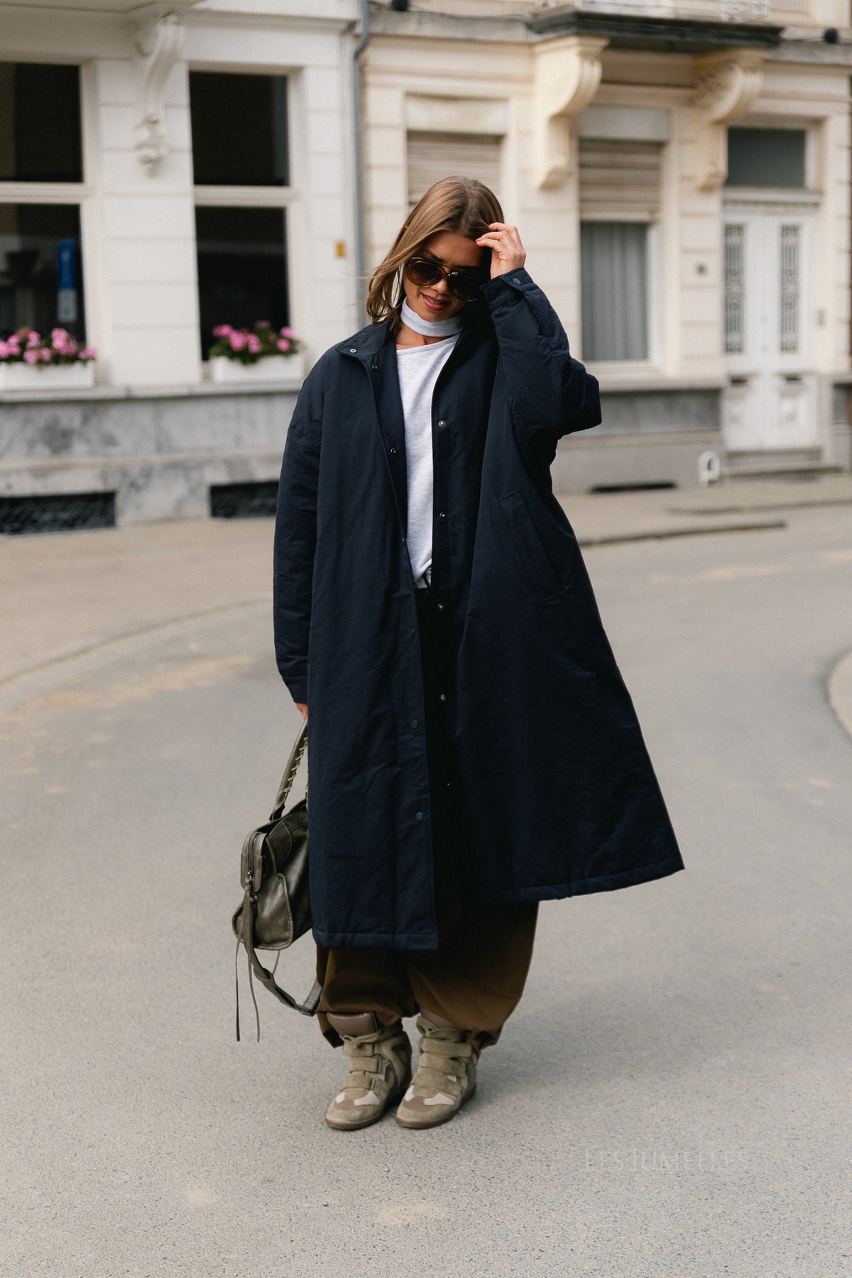 Audrey coat navy blue