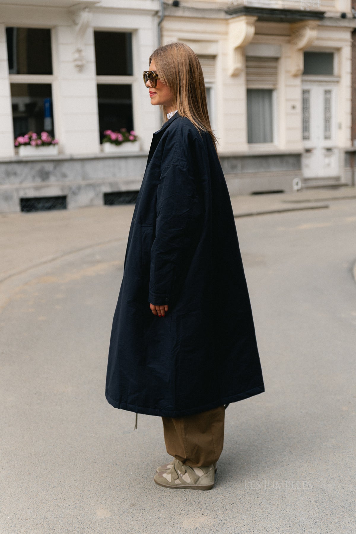 Audrey coat navy blue