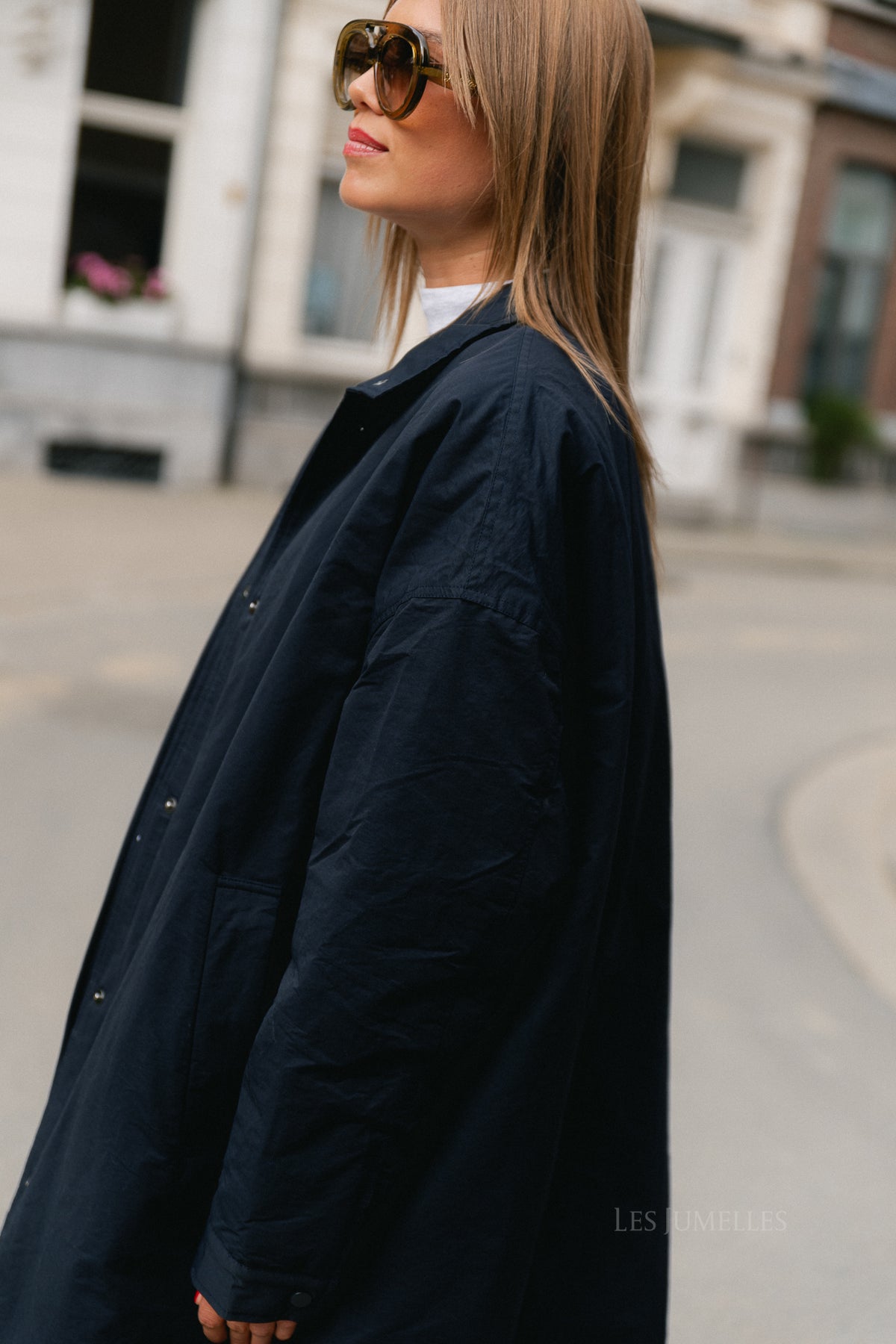 Audrey coat navy blue