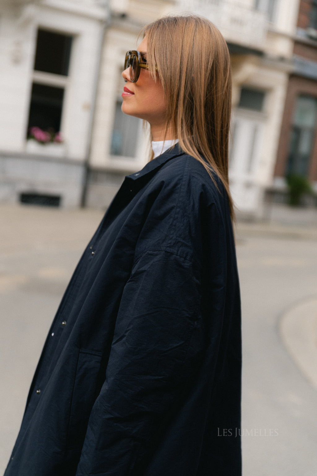 Audrey coat navy blue