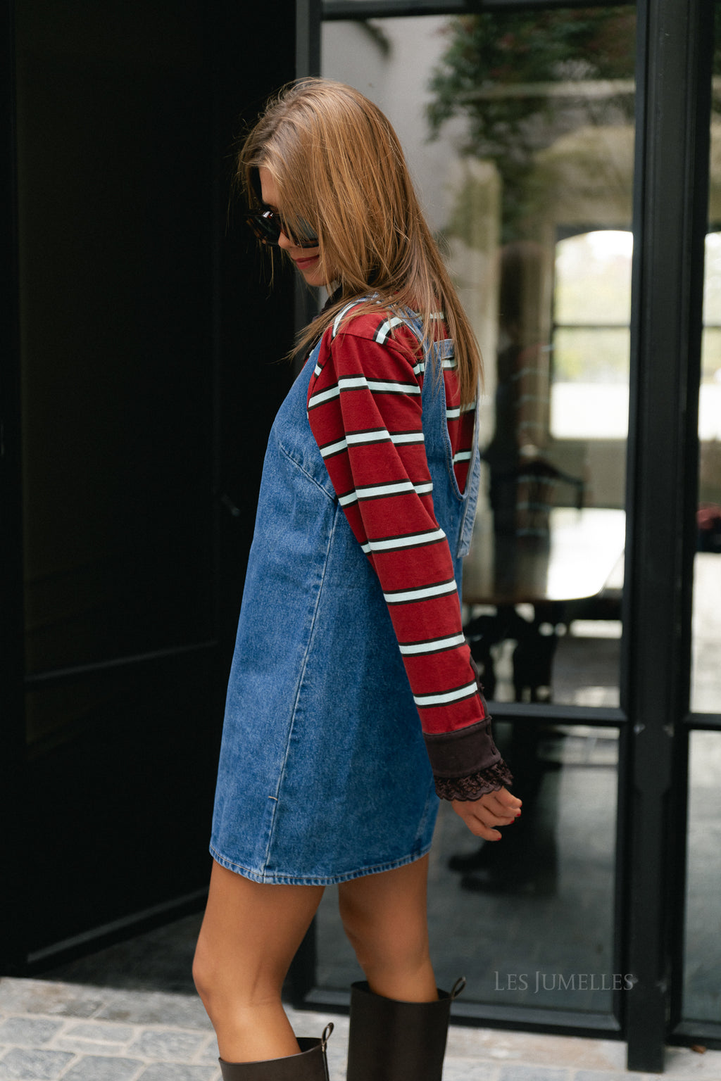 Kana denim dress mid blue denim