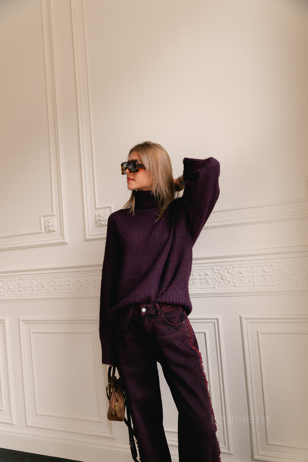 Lahela jumper prune purple