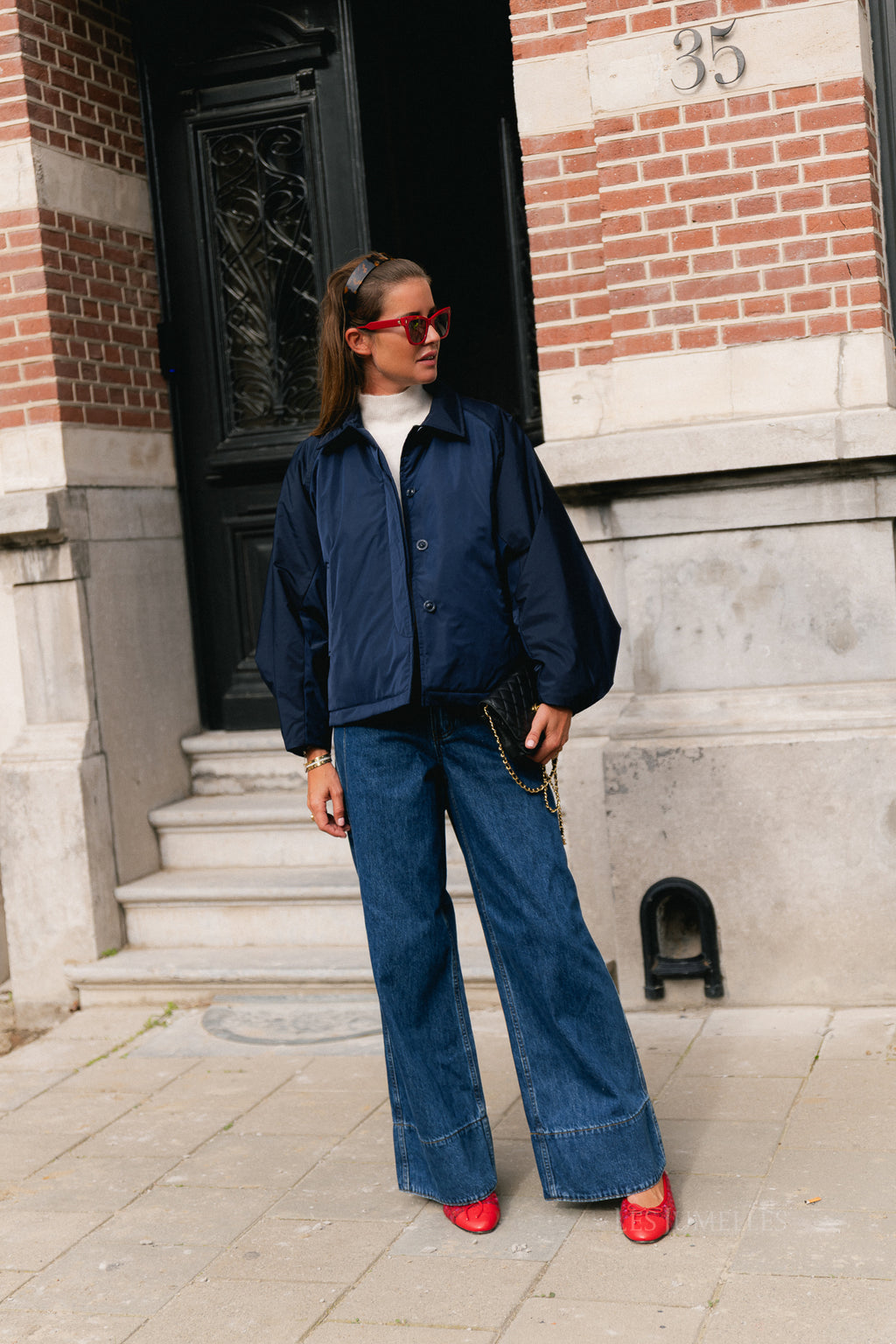 Jodie padded jacket navy