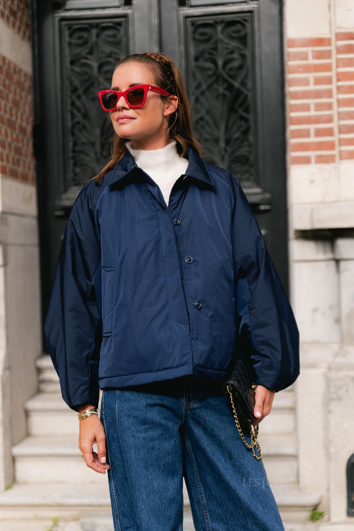 Jodie padded jacket navy