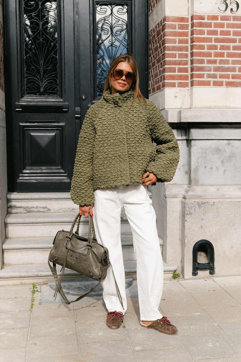 OBJKolka LO bomber jacket martini olive