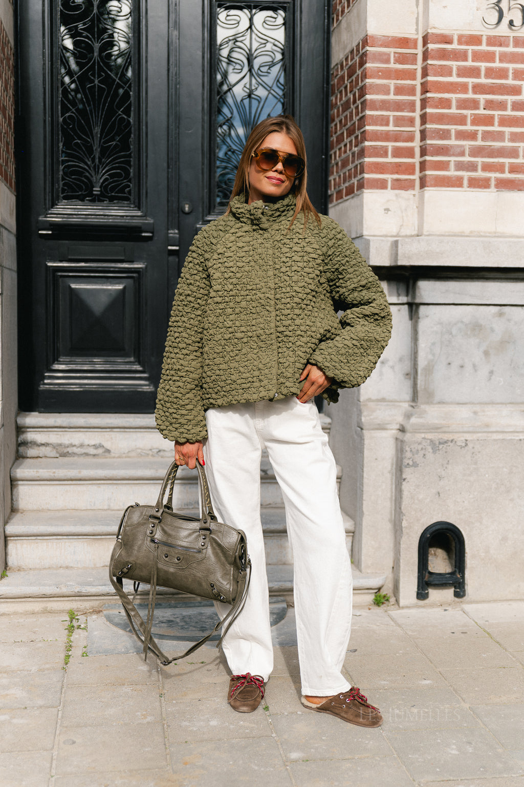 OBJKolka LO bomber jacket martini olive