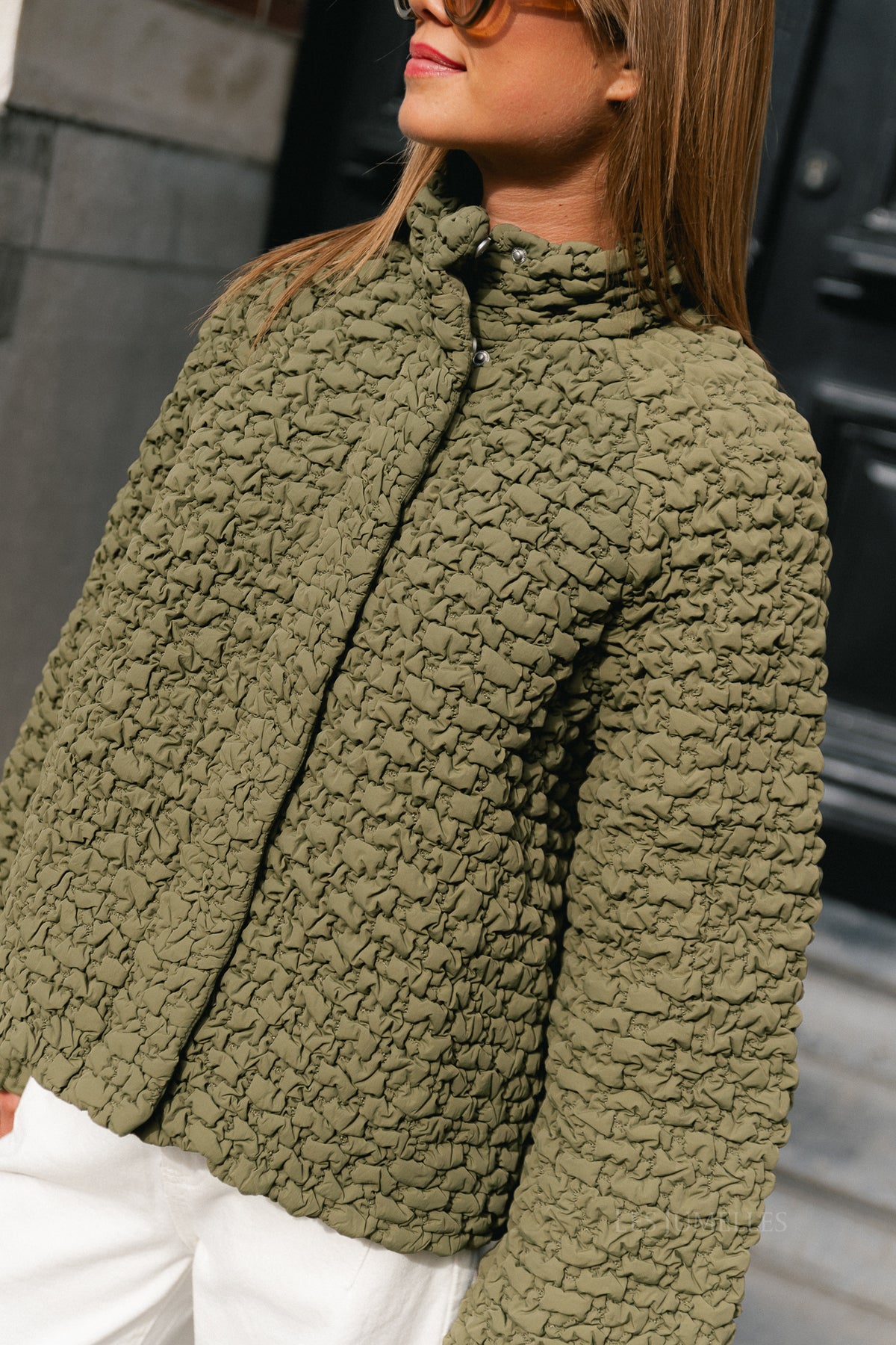 OBJKolka LO bomber jacket martini olive