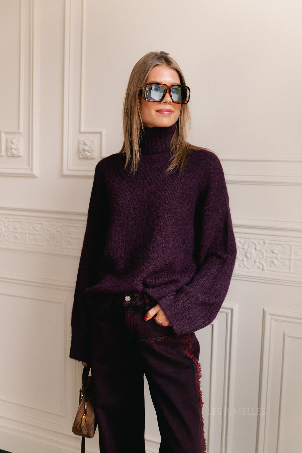 Lahela jumper prune purple