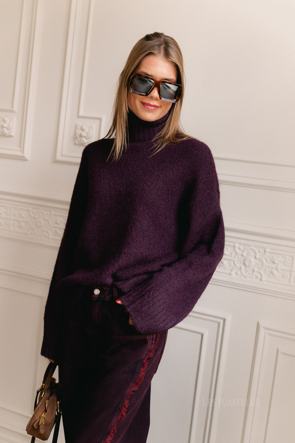 Lahela jumper prune purple