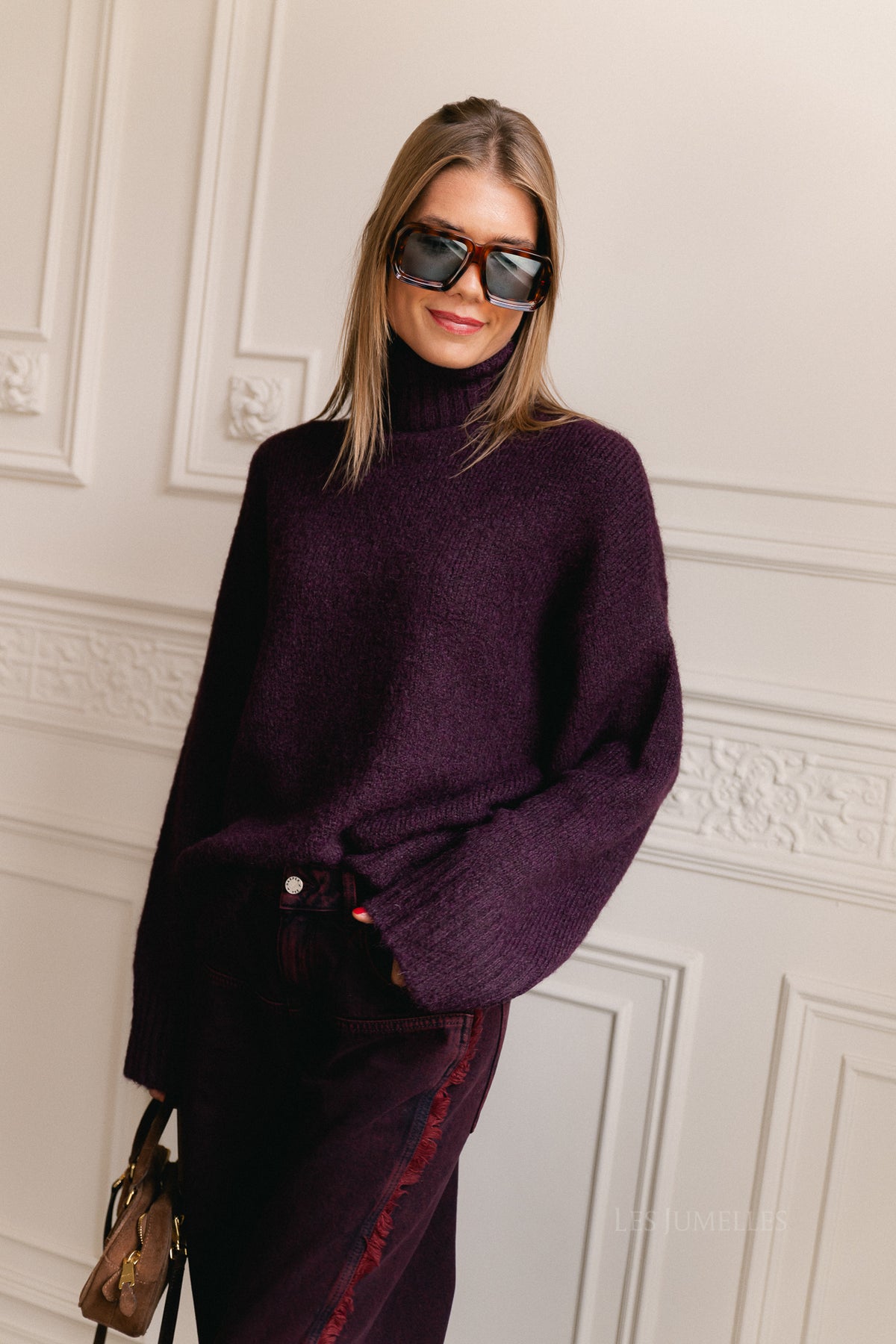 Lahela jumper prune purple