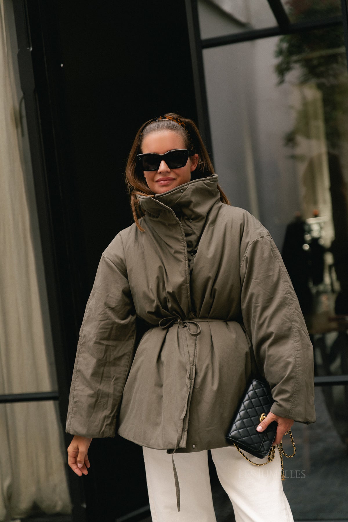 OBJPinea LS padded jacket morel
