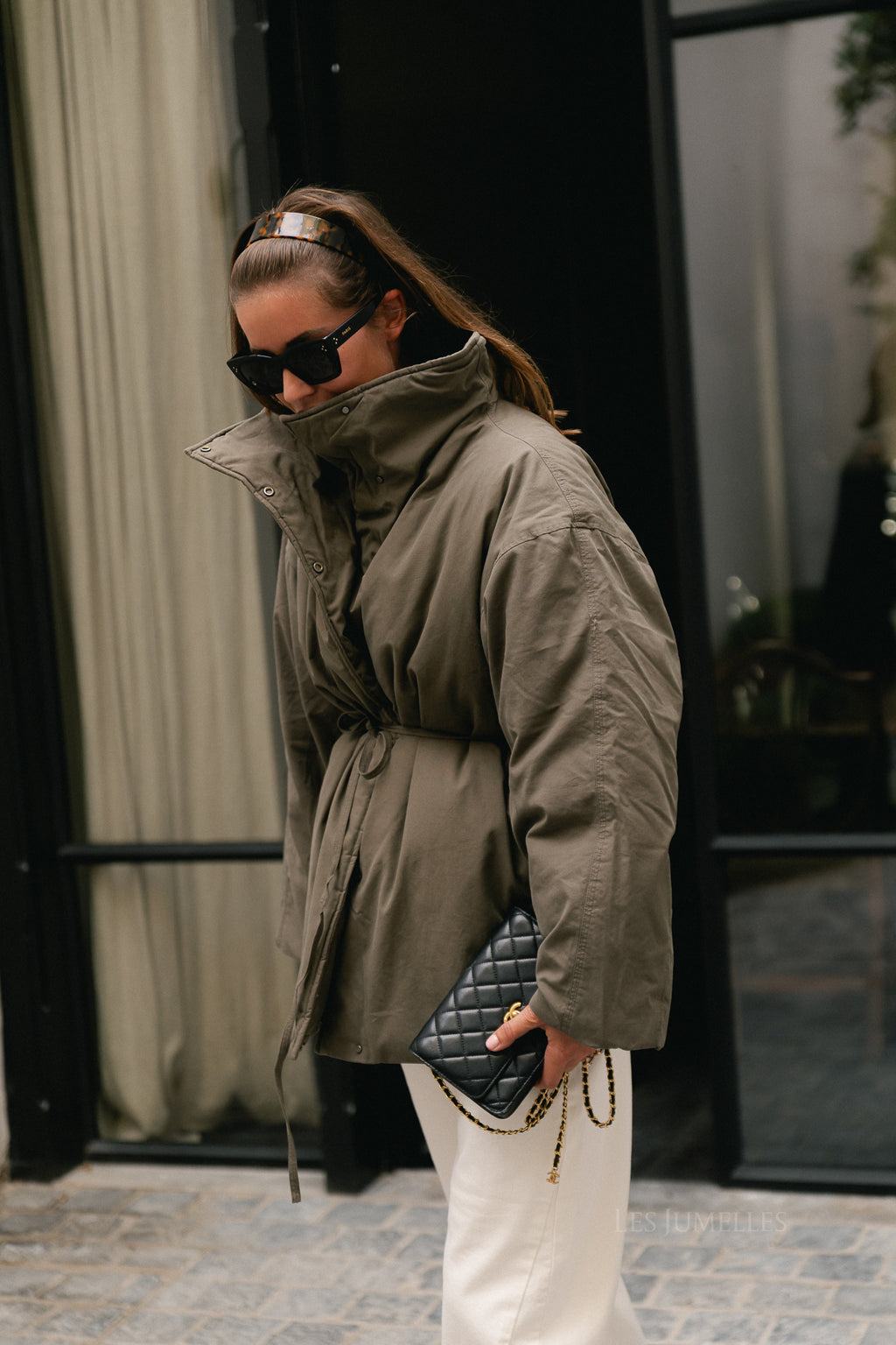 OBJPinea LS padded jacket morel