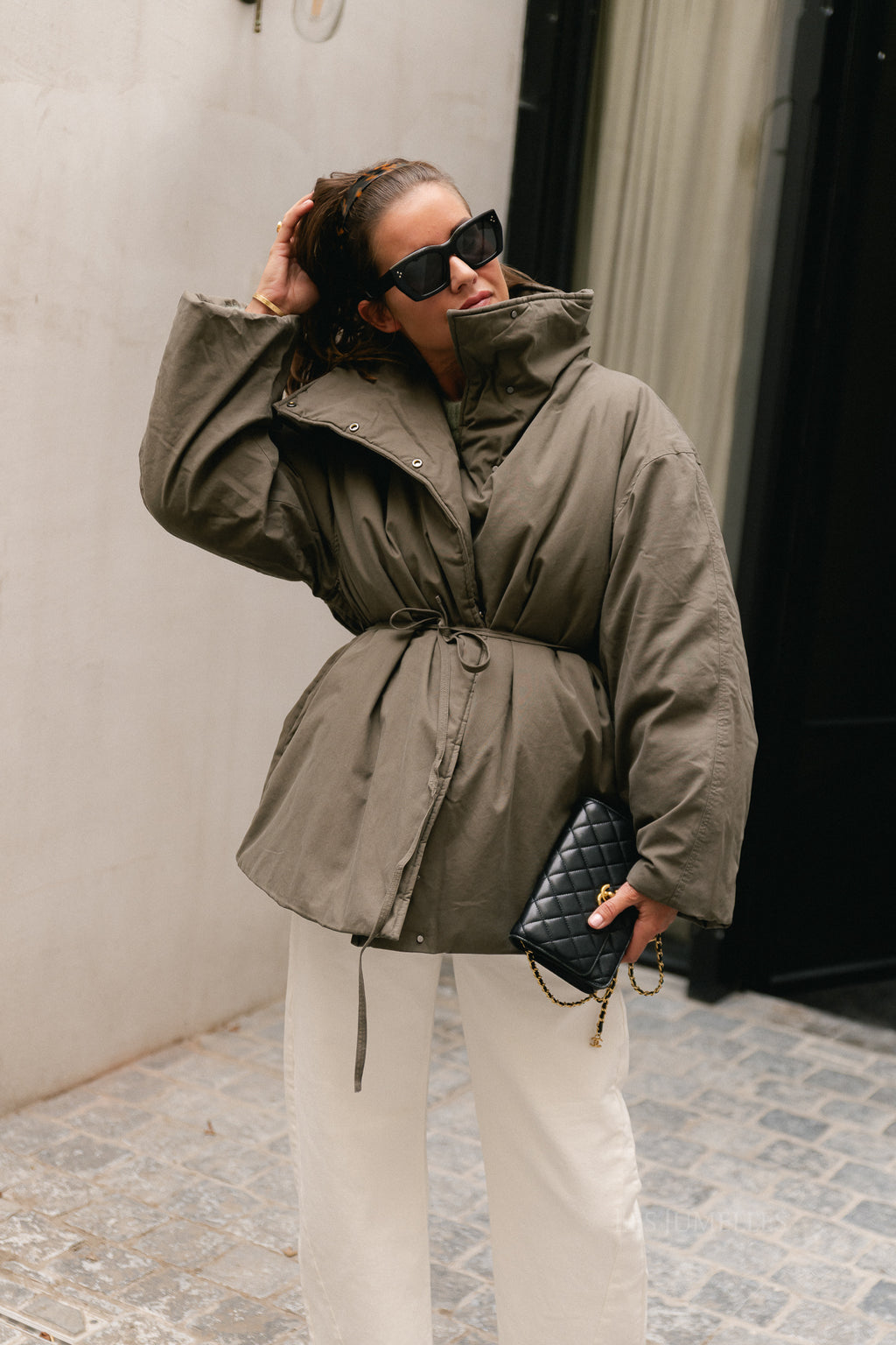 OBJPinea LS padded jacket morel
