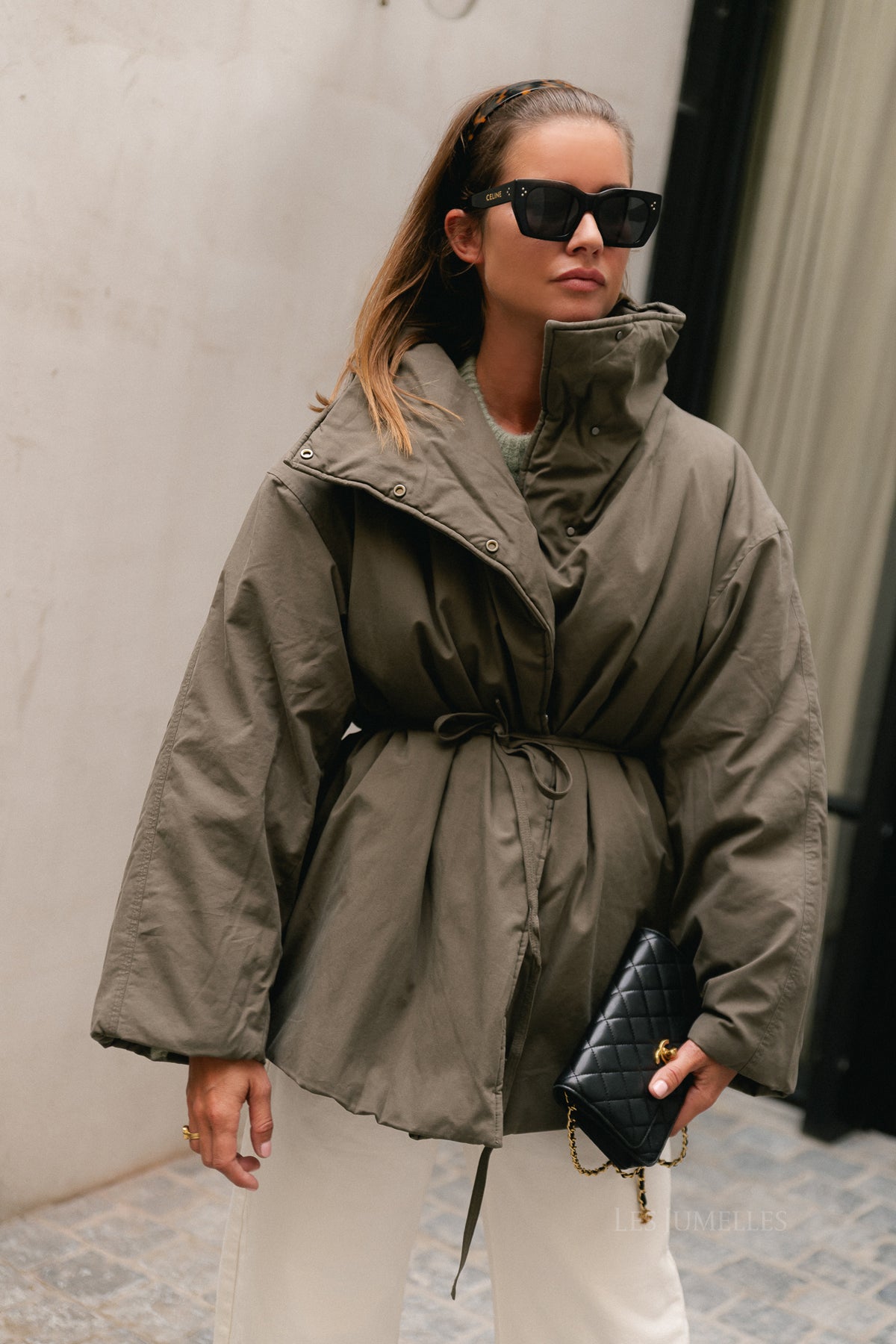 OBJPinea LS padded jacket morel