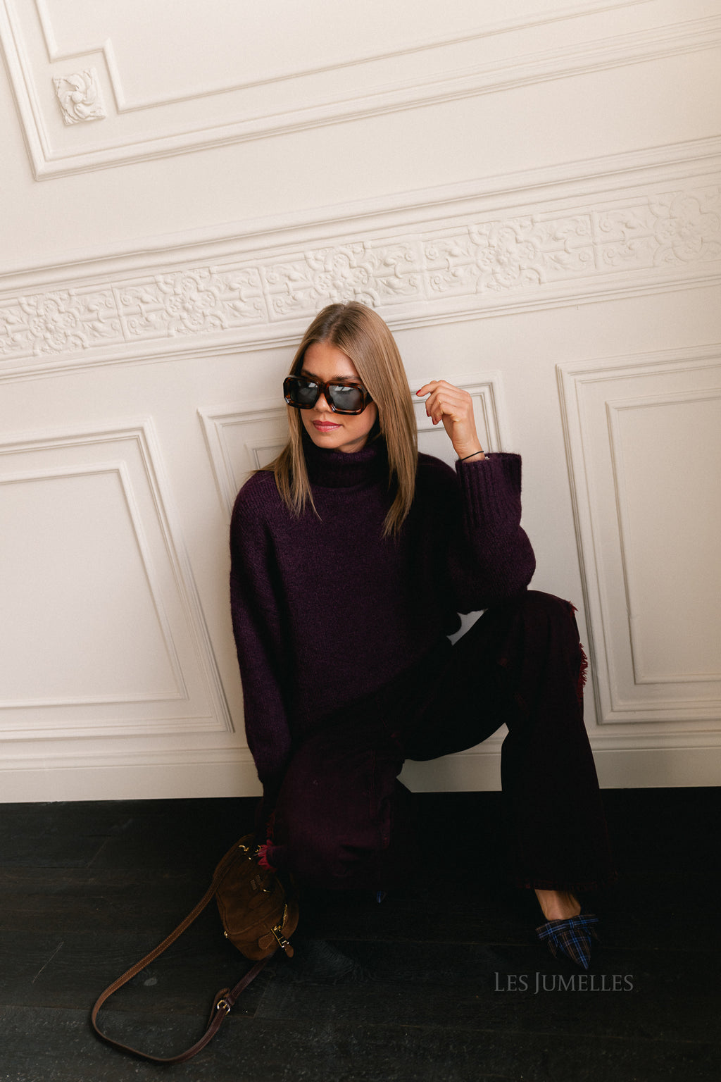Lahela jumper prune purple