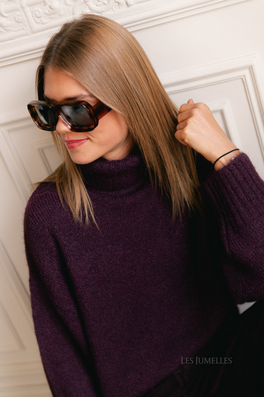 Lahela jumper prune purple