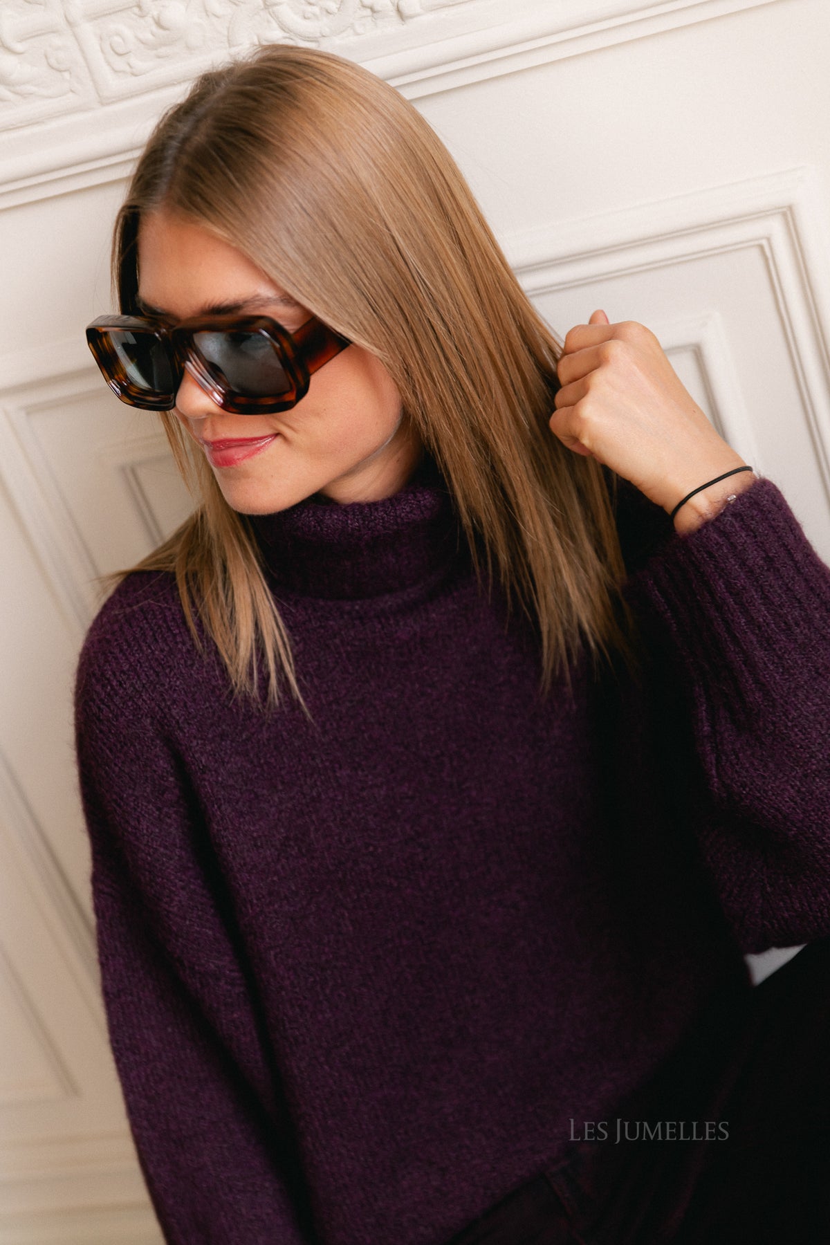 Lahela jumper prune purple