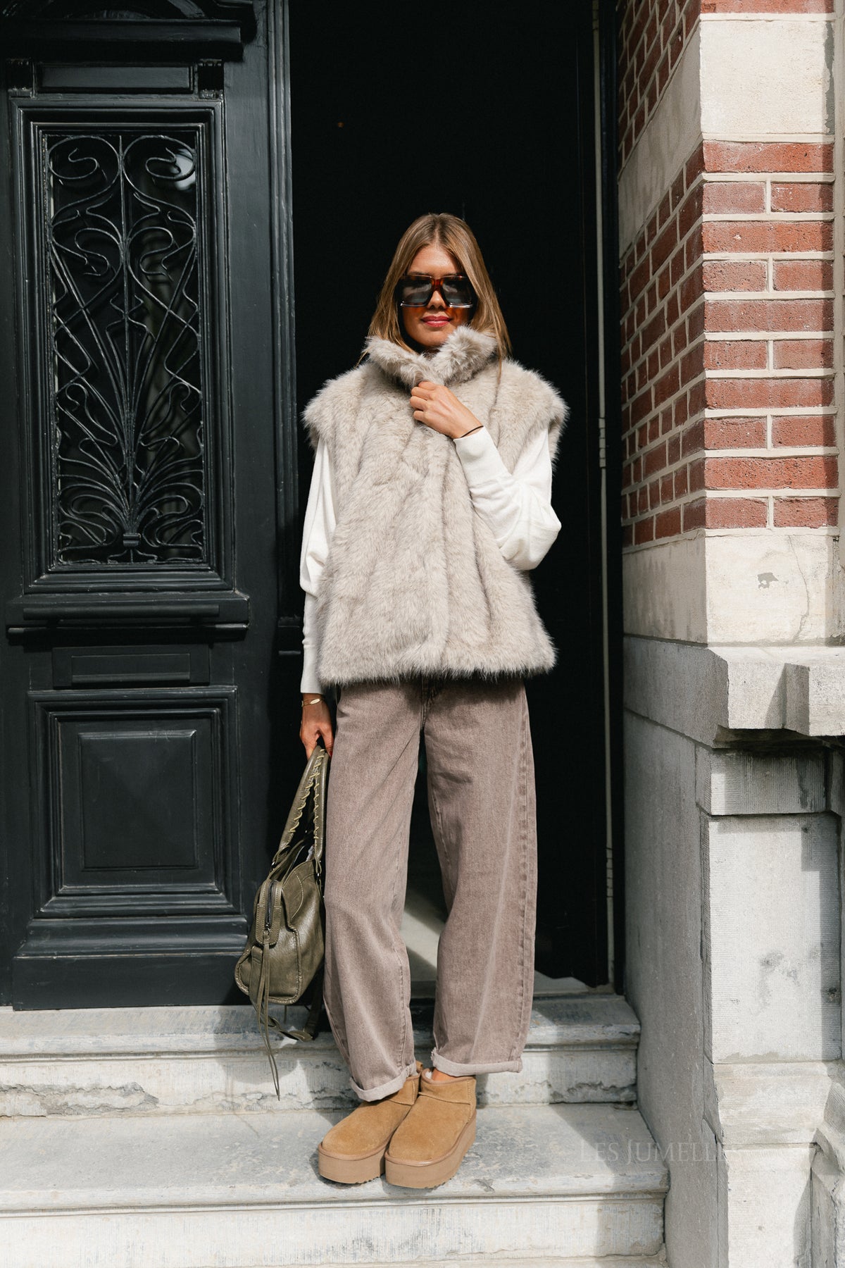 Piper vest silver grey
