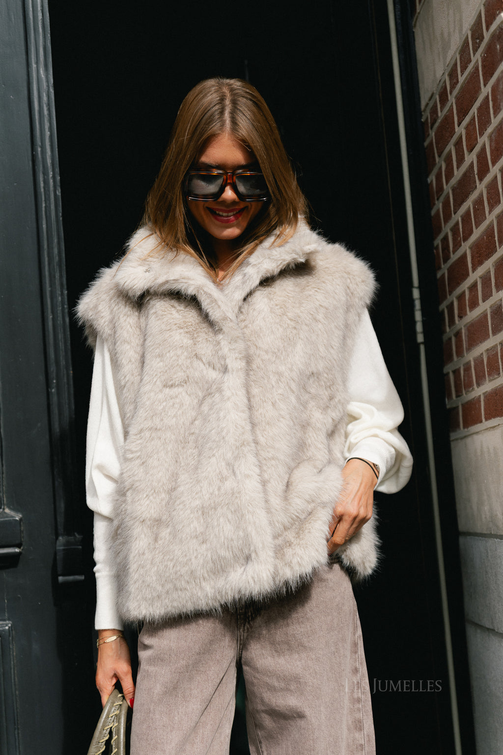 Piper vest silver grey