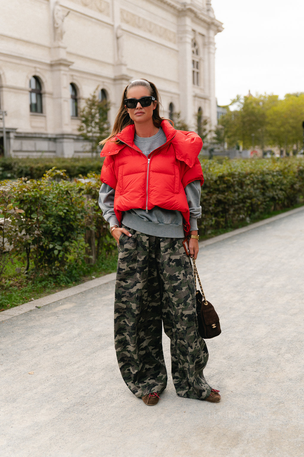 Jaclyn bodywarmer fiery red