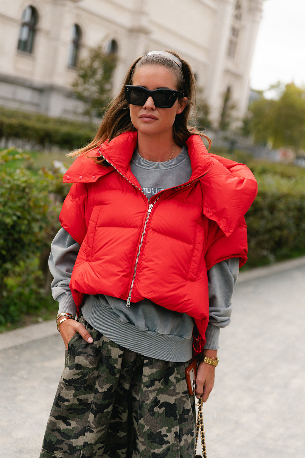 Jaclyn bodywarmer fiery red