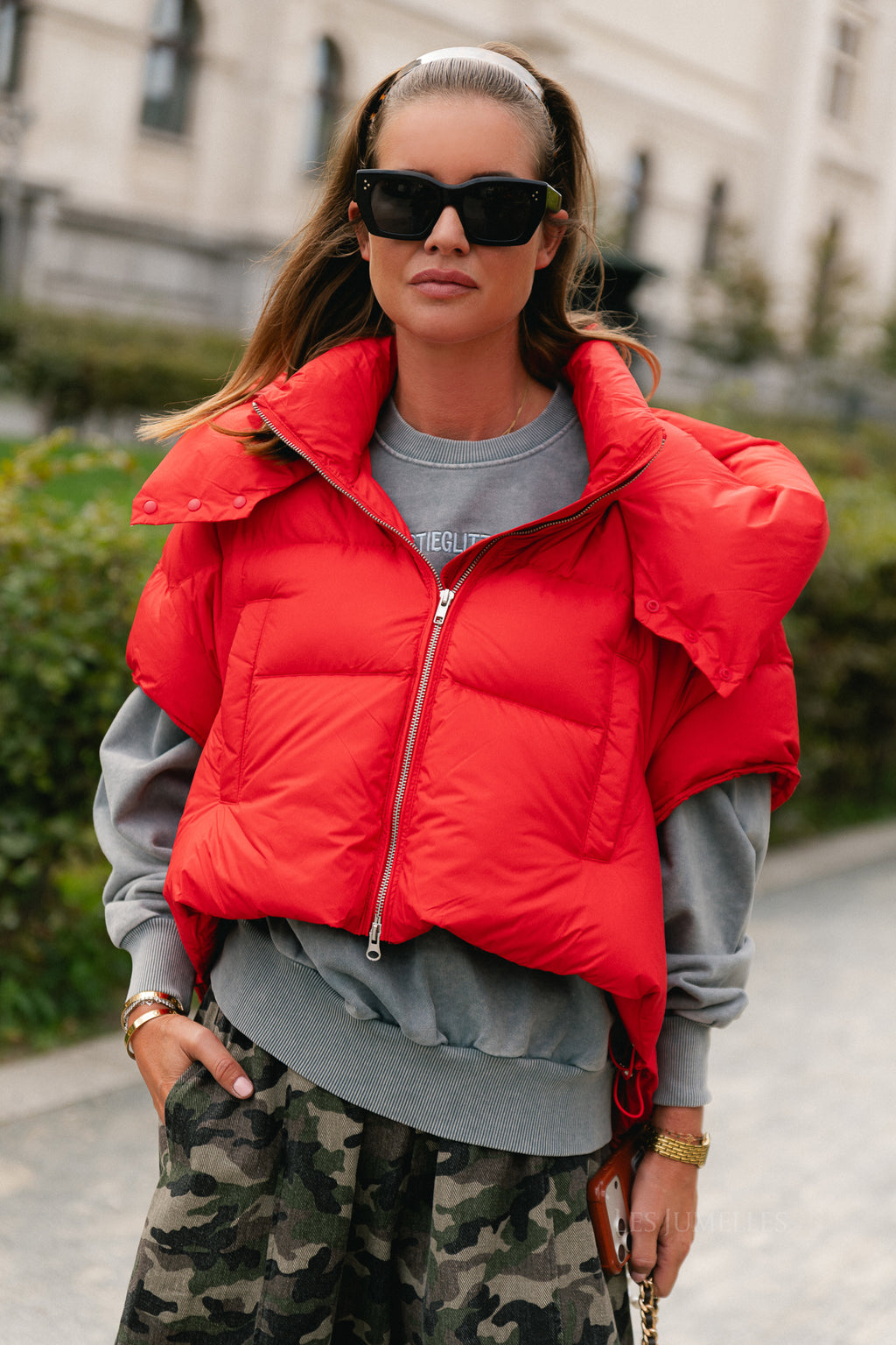 Jaclyn bodywarmer fiery red