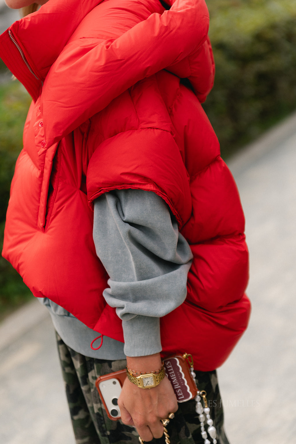 Jaclyn bodywarmer fiery red