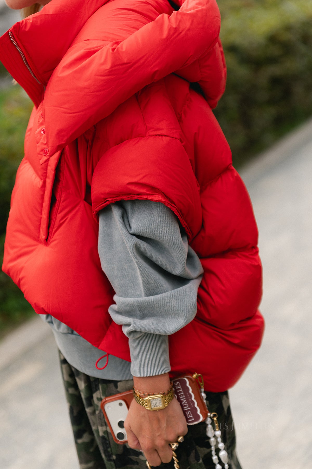 Jaclyn bodywarmer fiery red