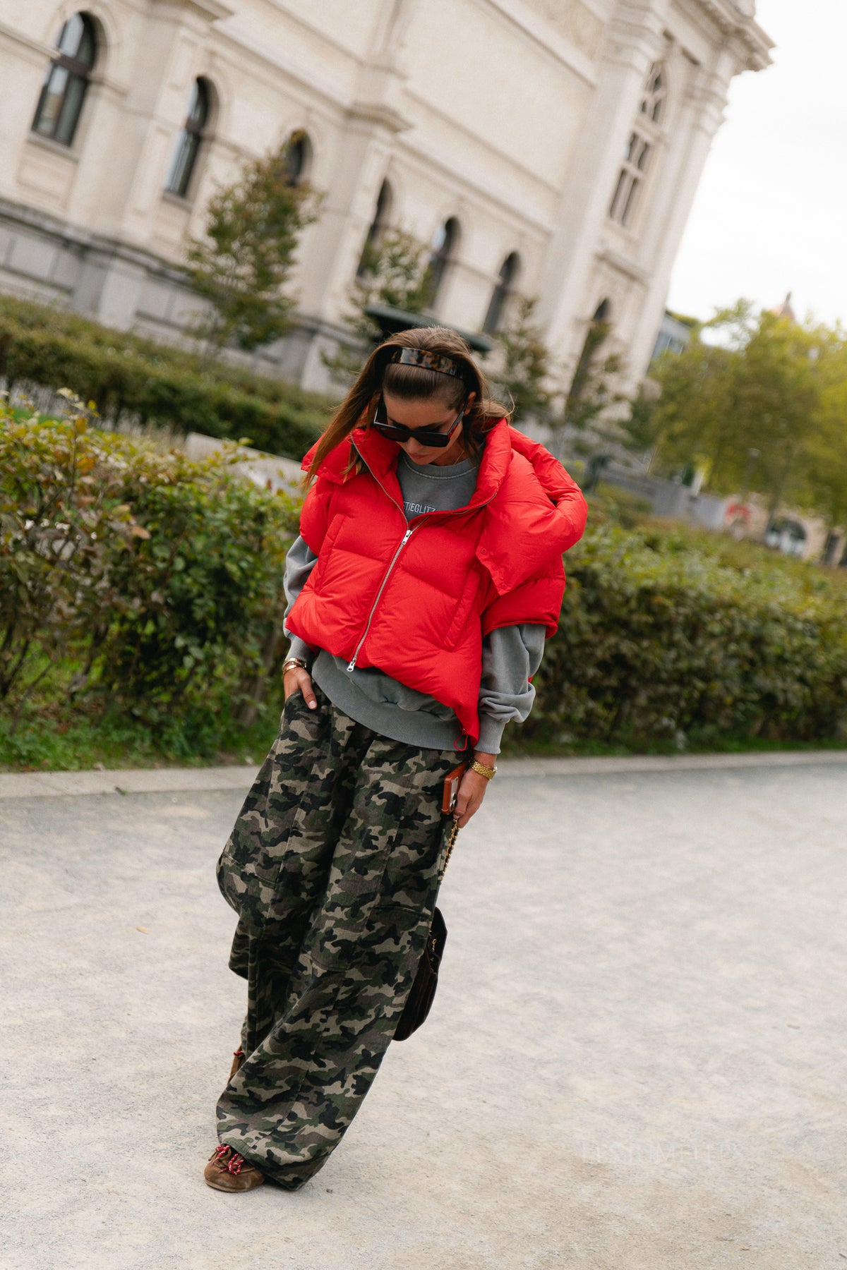 Jaclyn bodywarmer fiery red