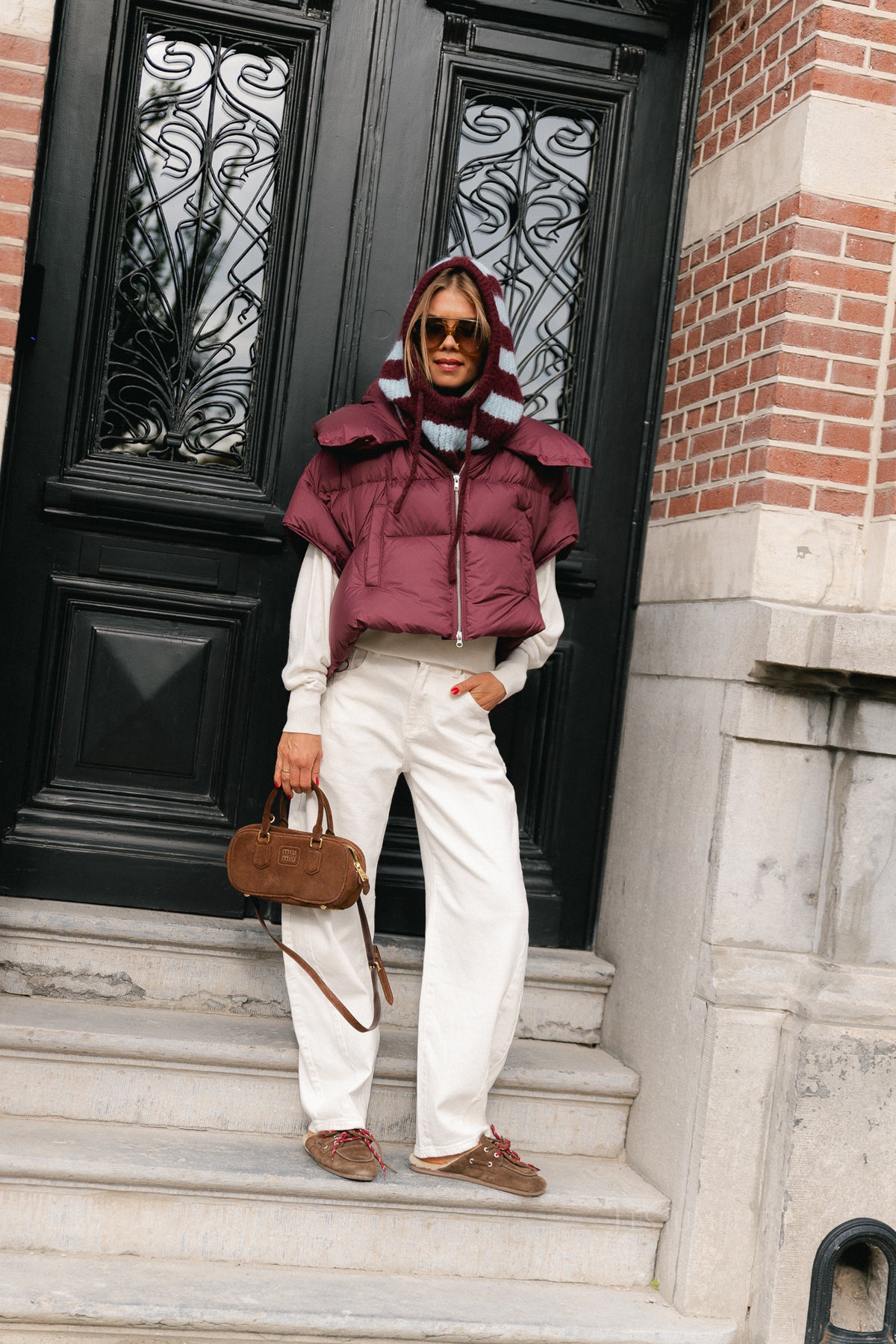 Jaclyn bodywarmer aubergine