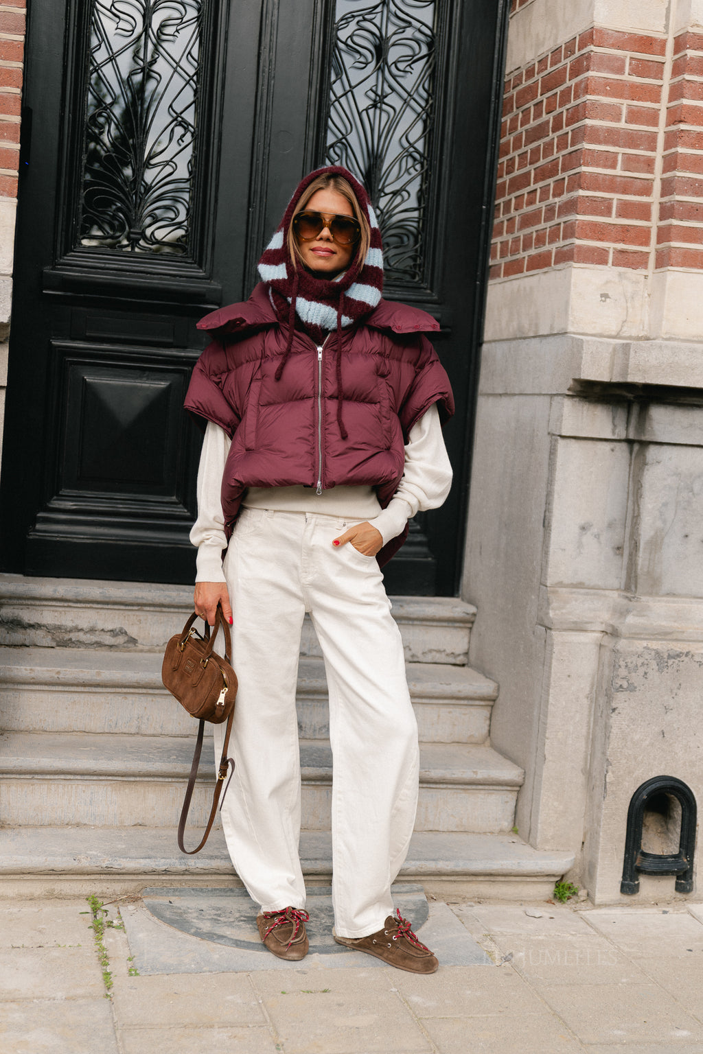Jaclyn bodywarmer aubergine
