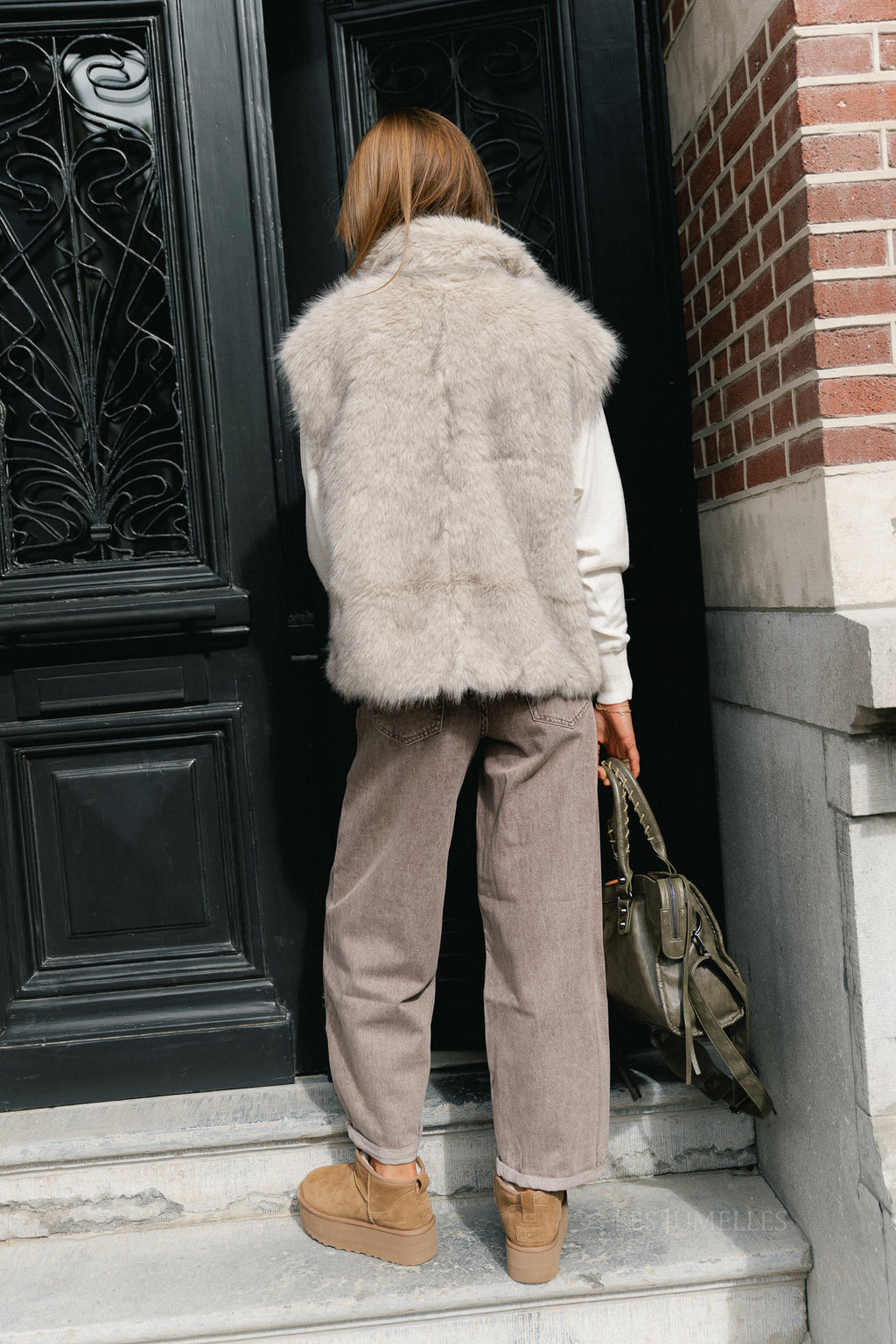 Piper vest silver grey