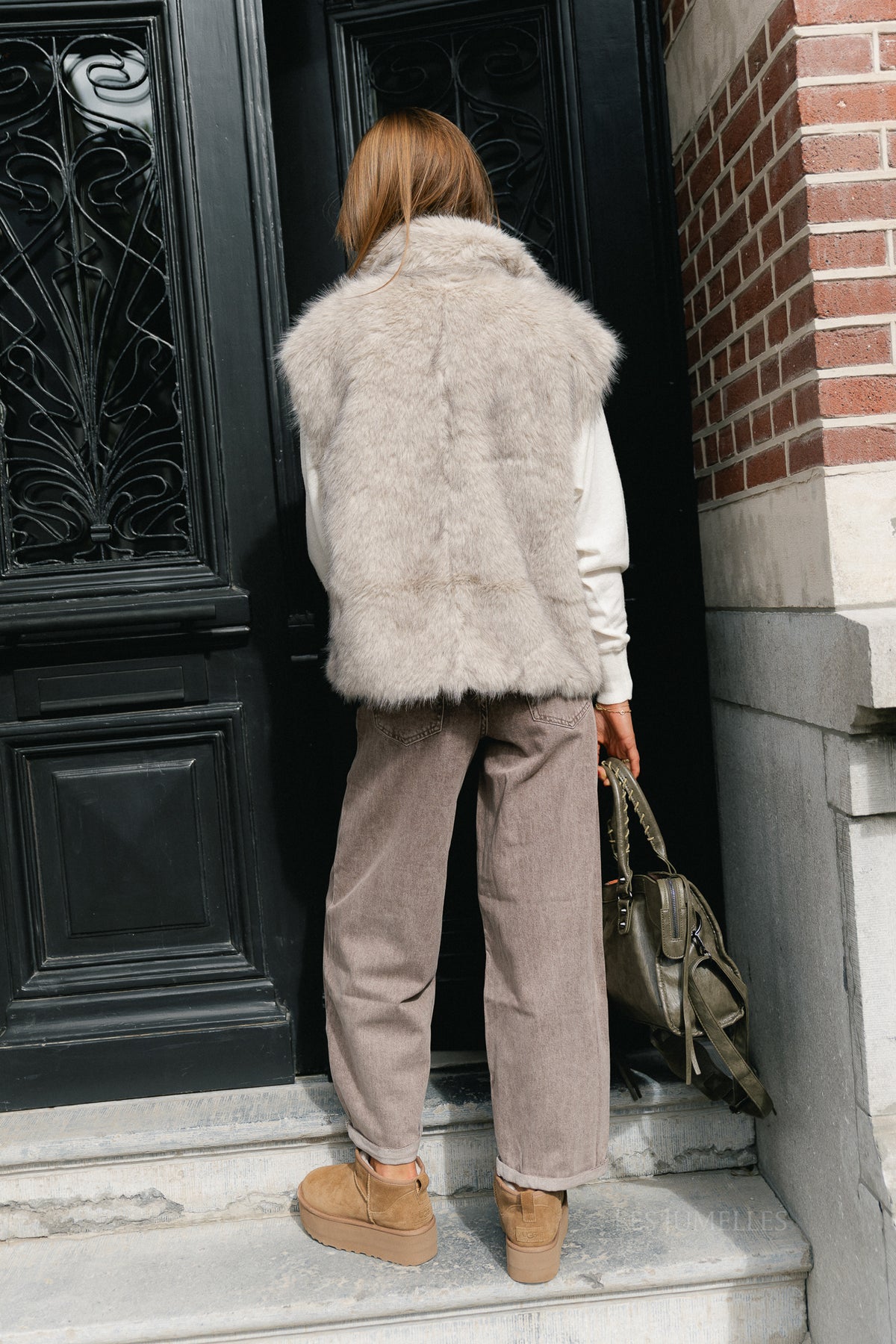 Piper vest silver grey