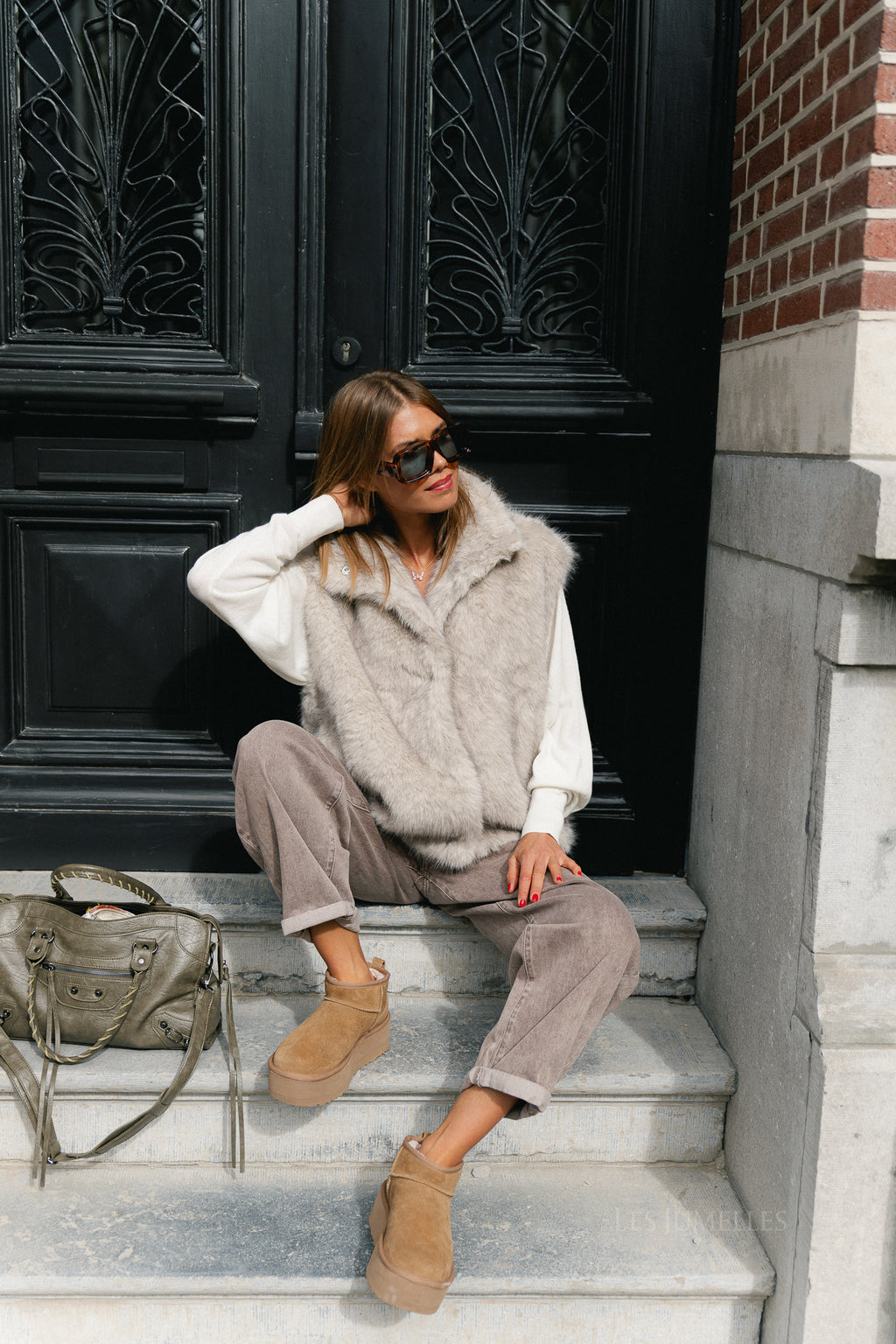 Piper vest silver grey