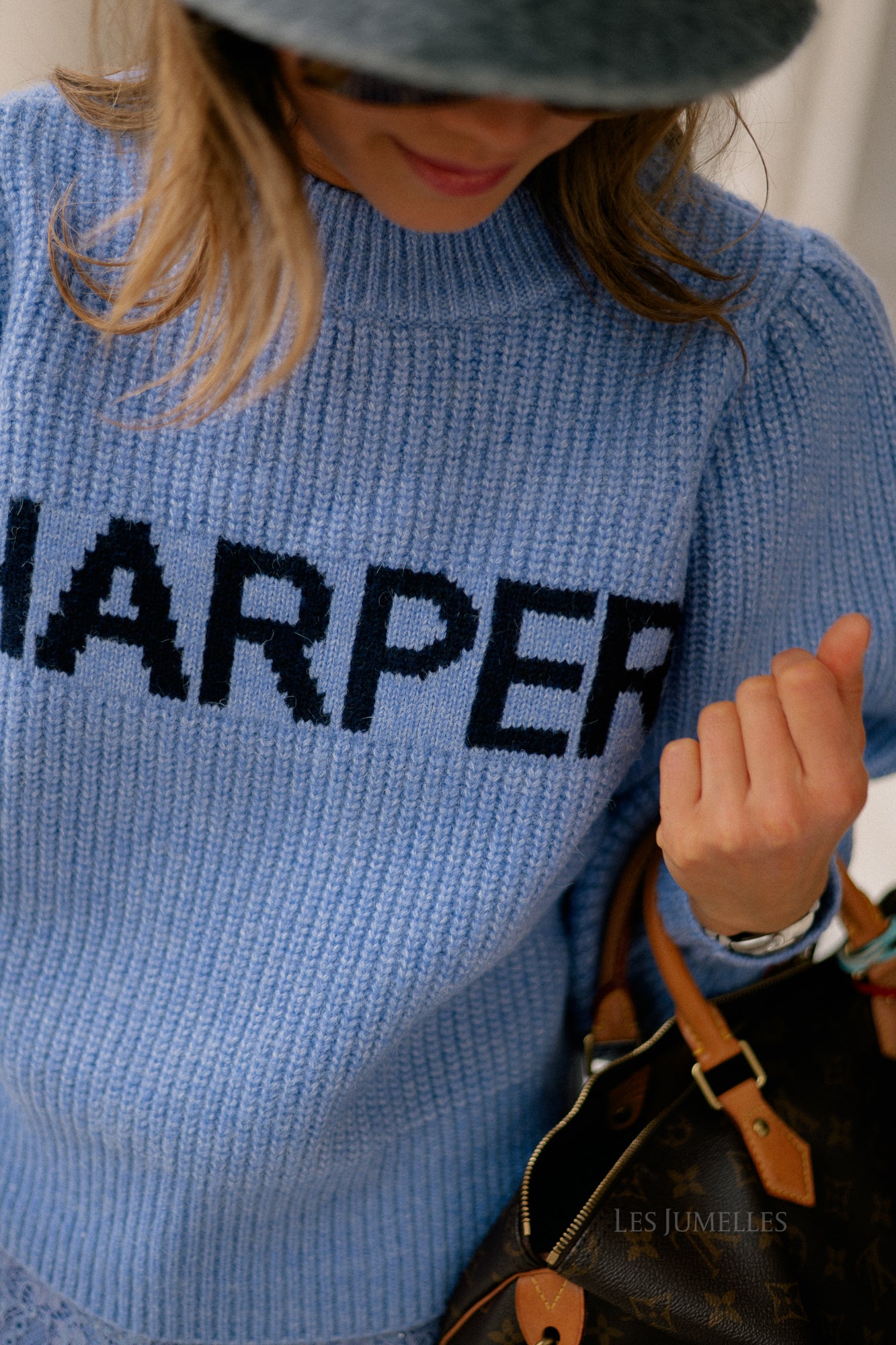 Lysanne jumper icy blue