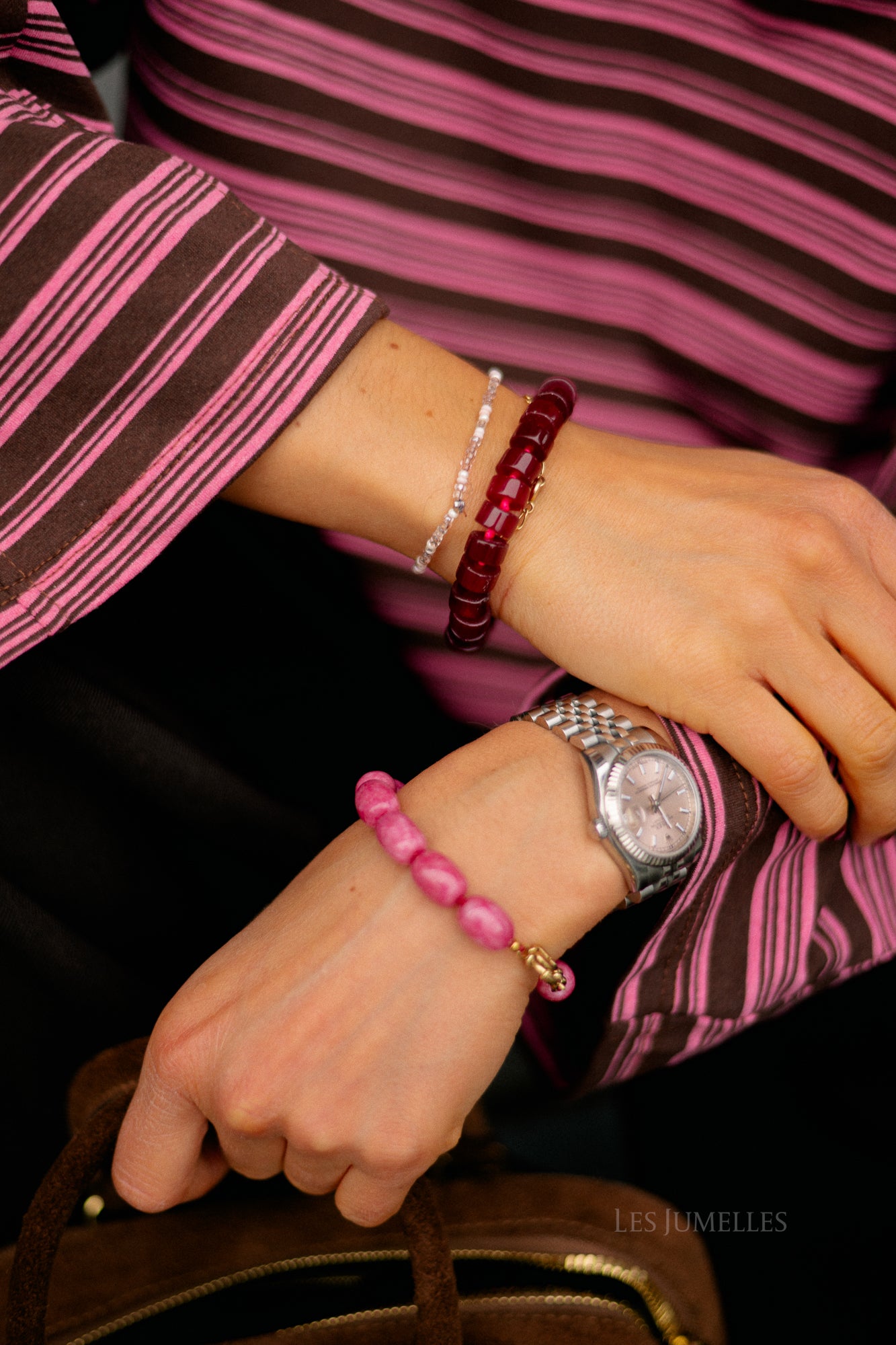 Phil burgundy bracelet