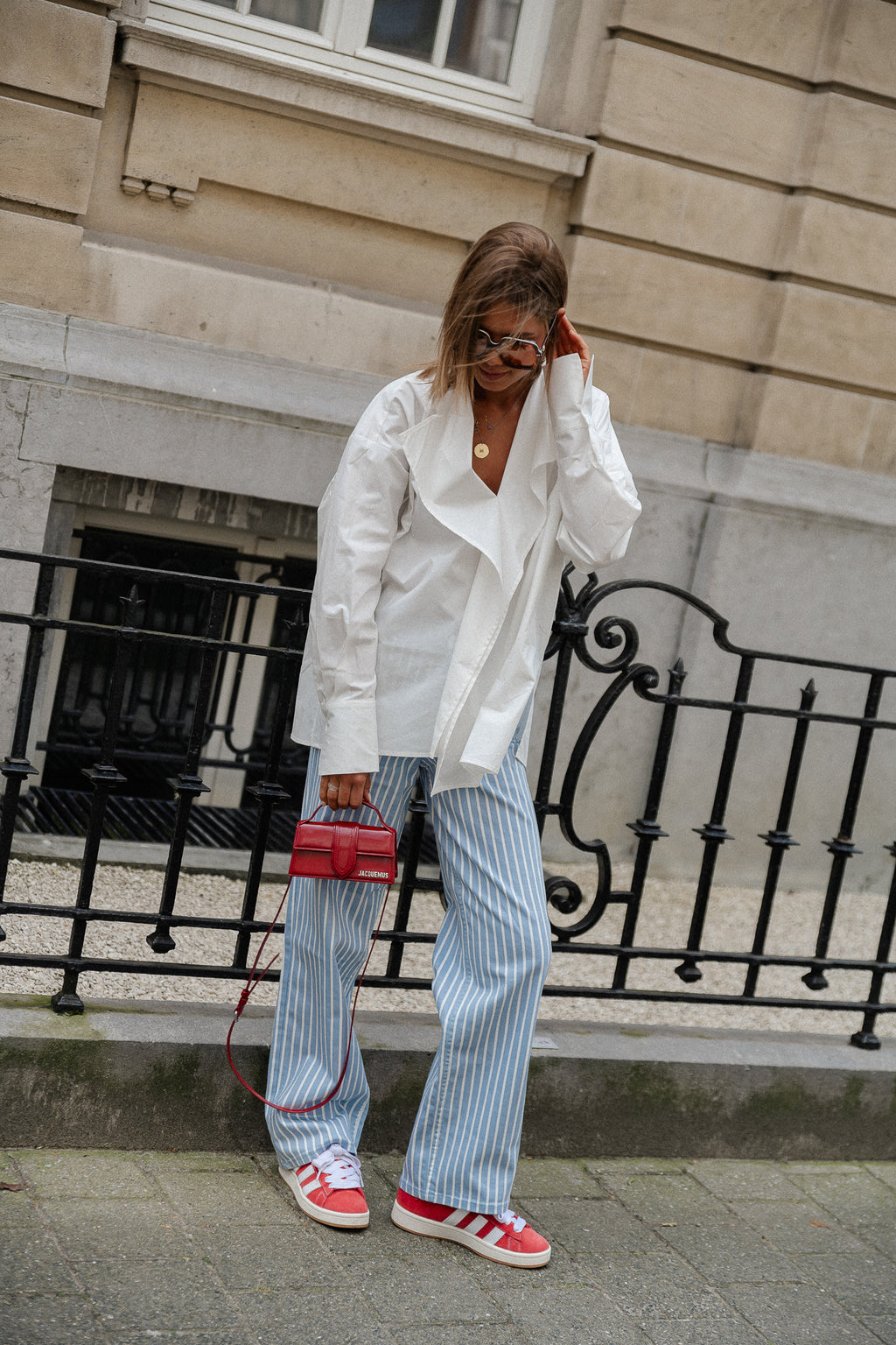 Jean en denim YASLeonora HW bleu kentucky/blanc étoilé