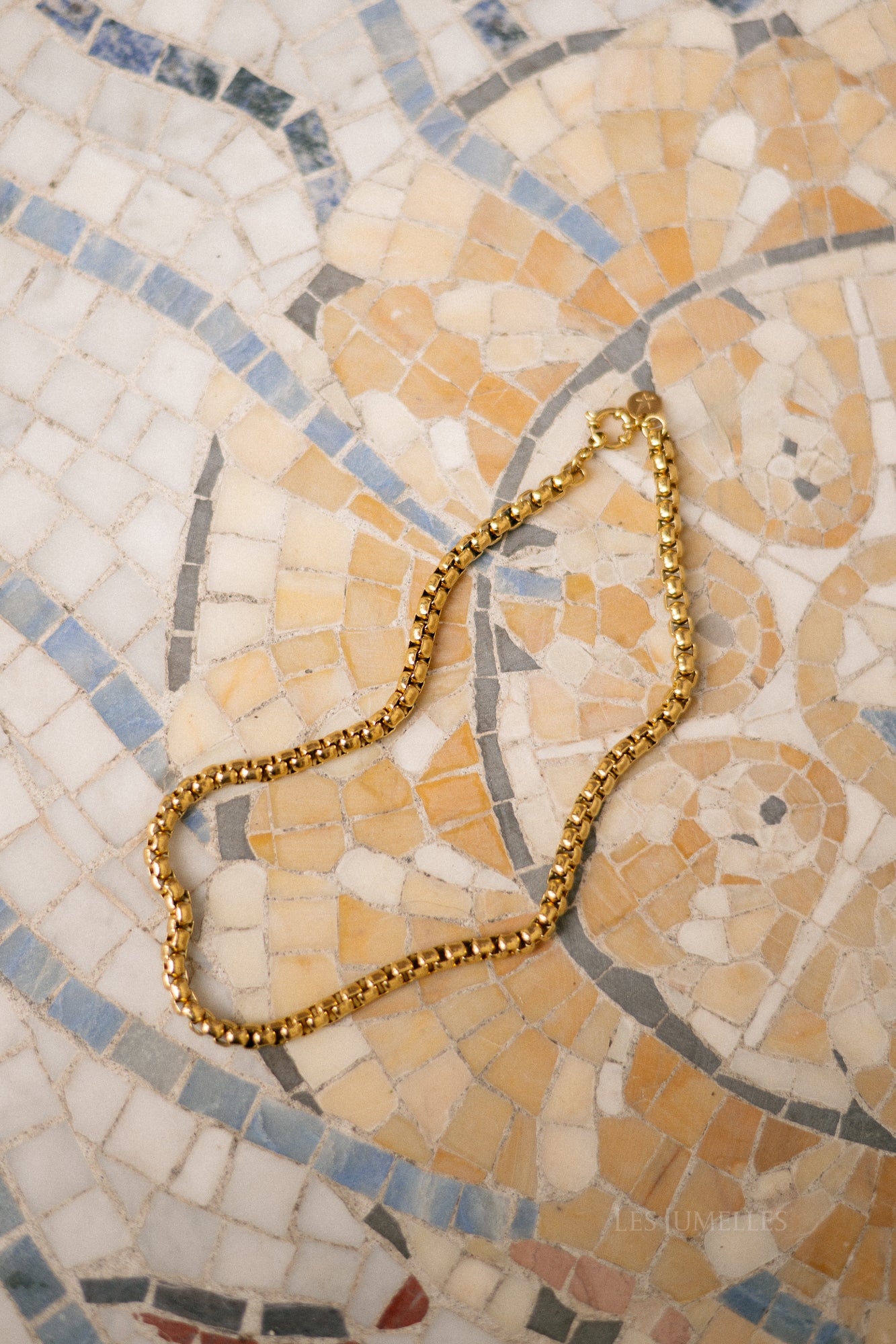 Golden chain necklace