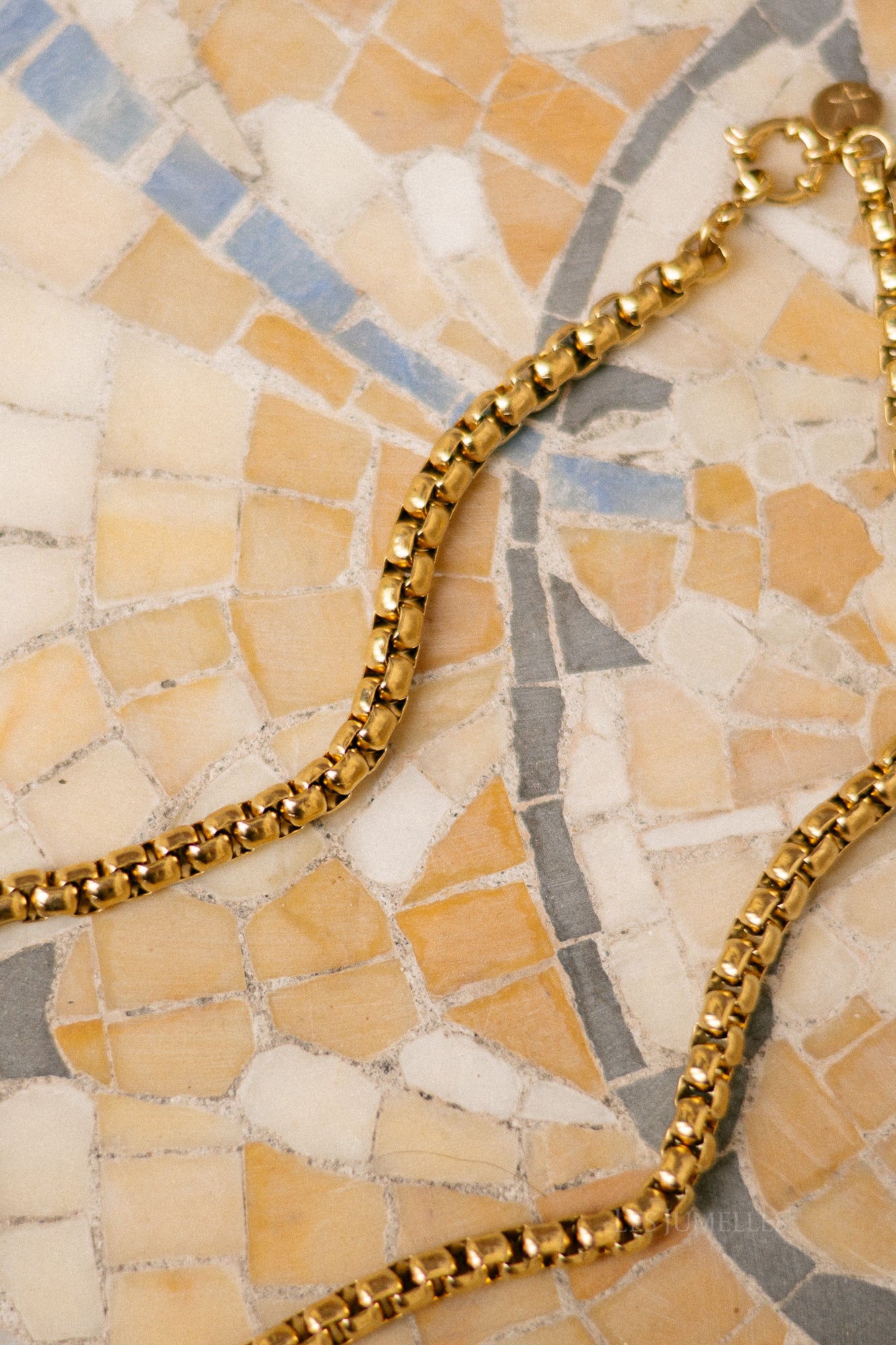 Golden chain necklace
