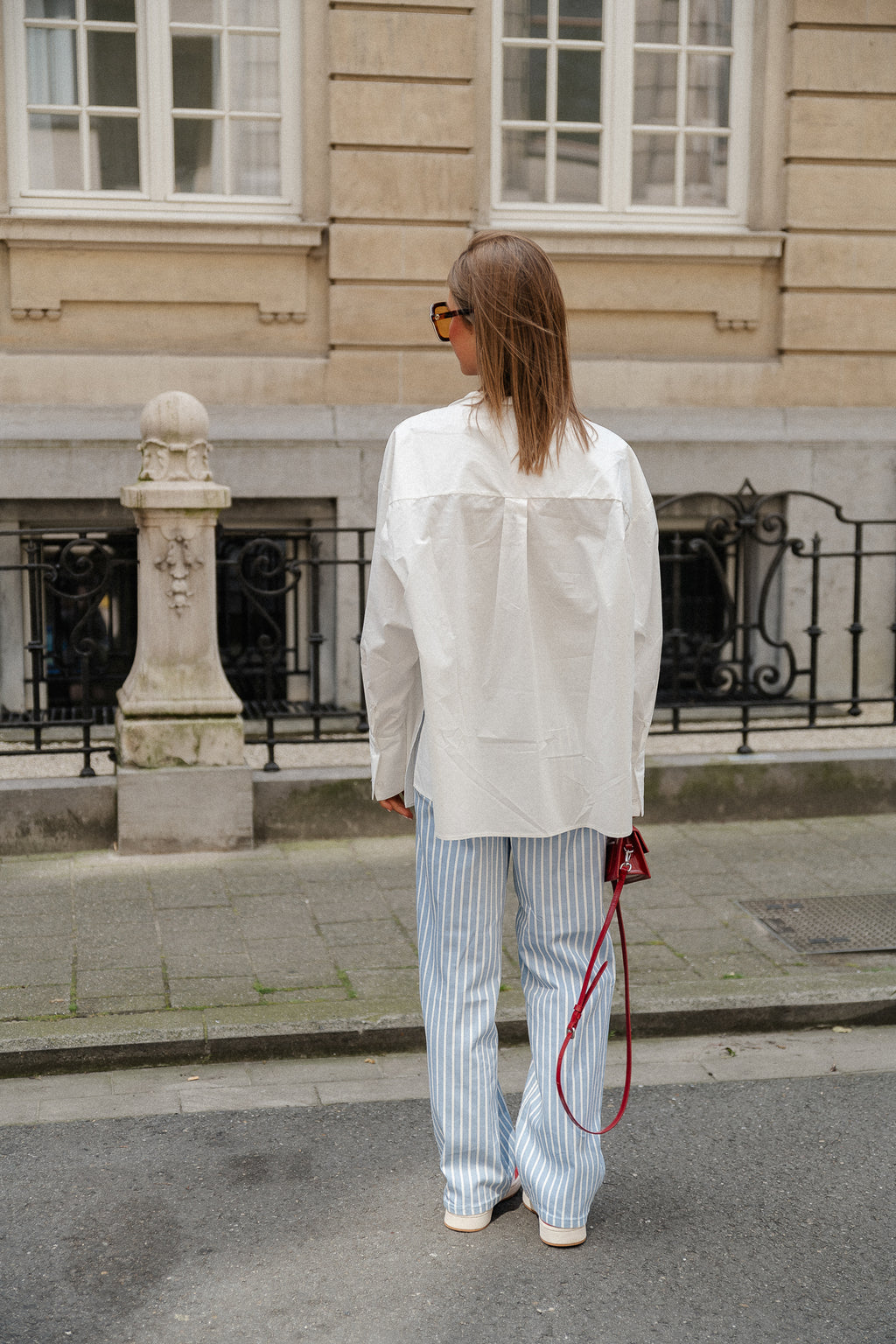 Jean en denim YASLeonora HW bleu kentucky/blanc étoilé