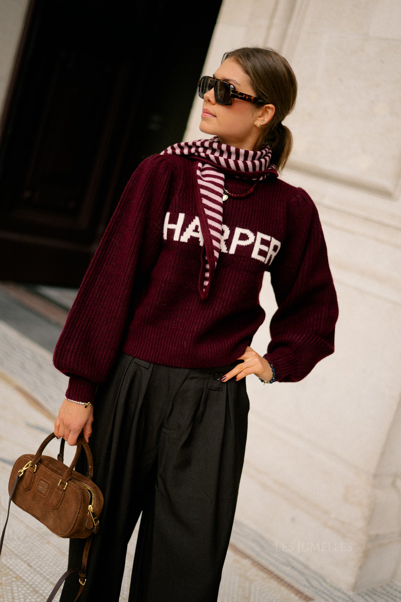 Lysanne jumper wine berry